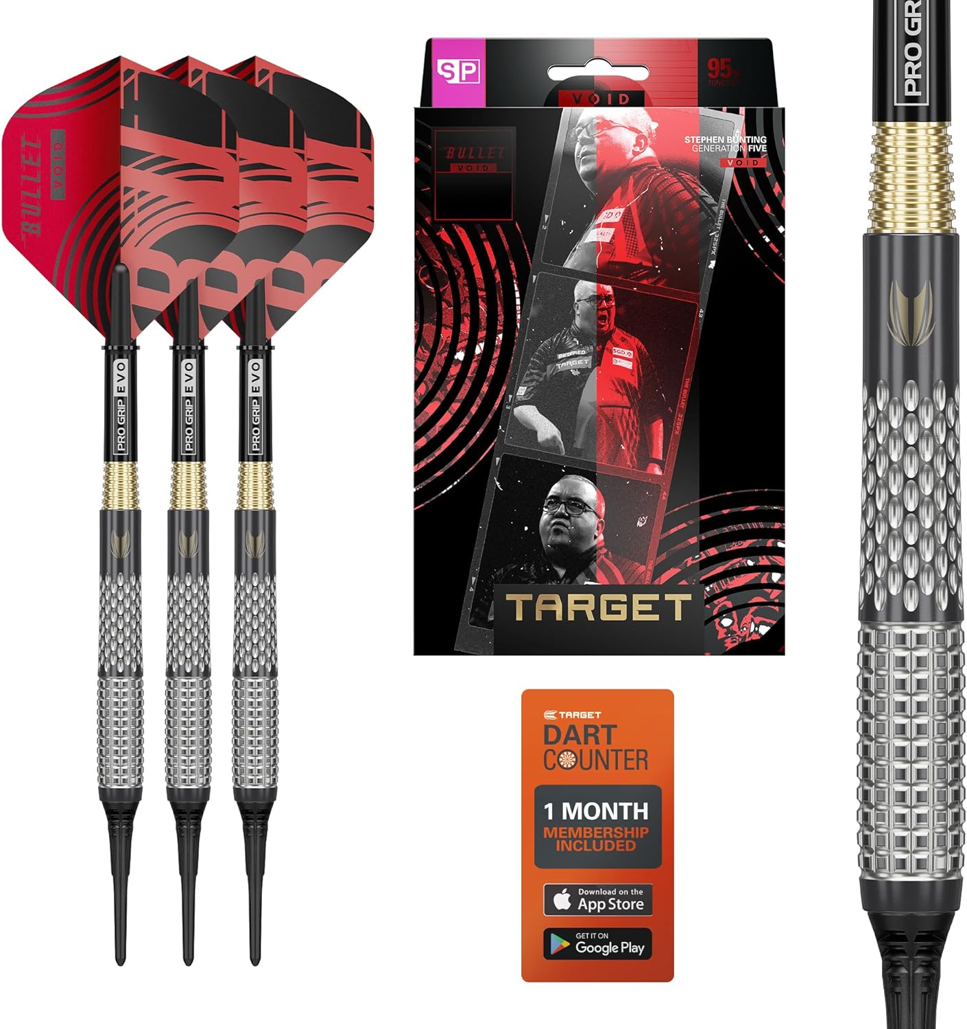 Target Darts Stephen Bunting G5 Void - Freccette Punta Morbida 18G - immagine 1