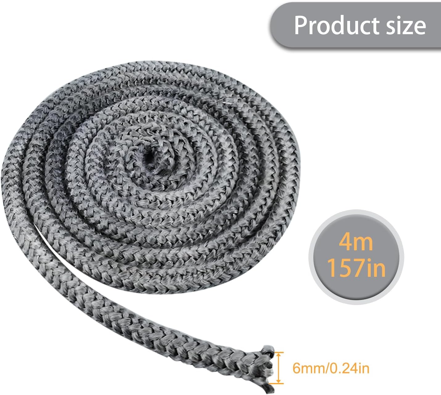 Guarnizione per Porta Stufa 6mm x 4m - immagine 2