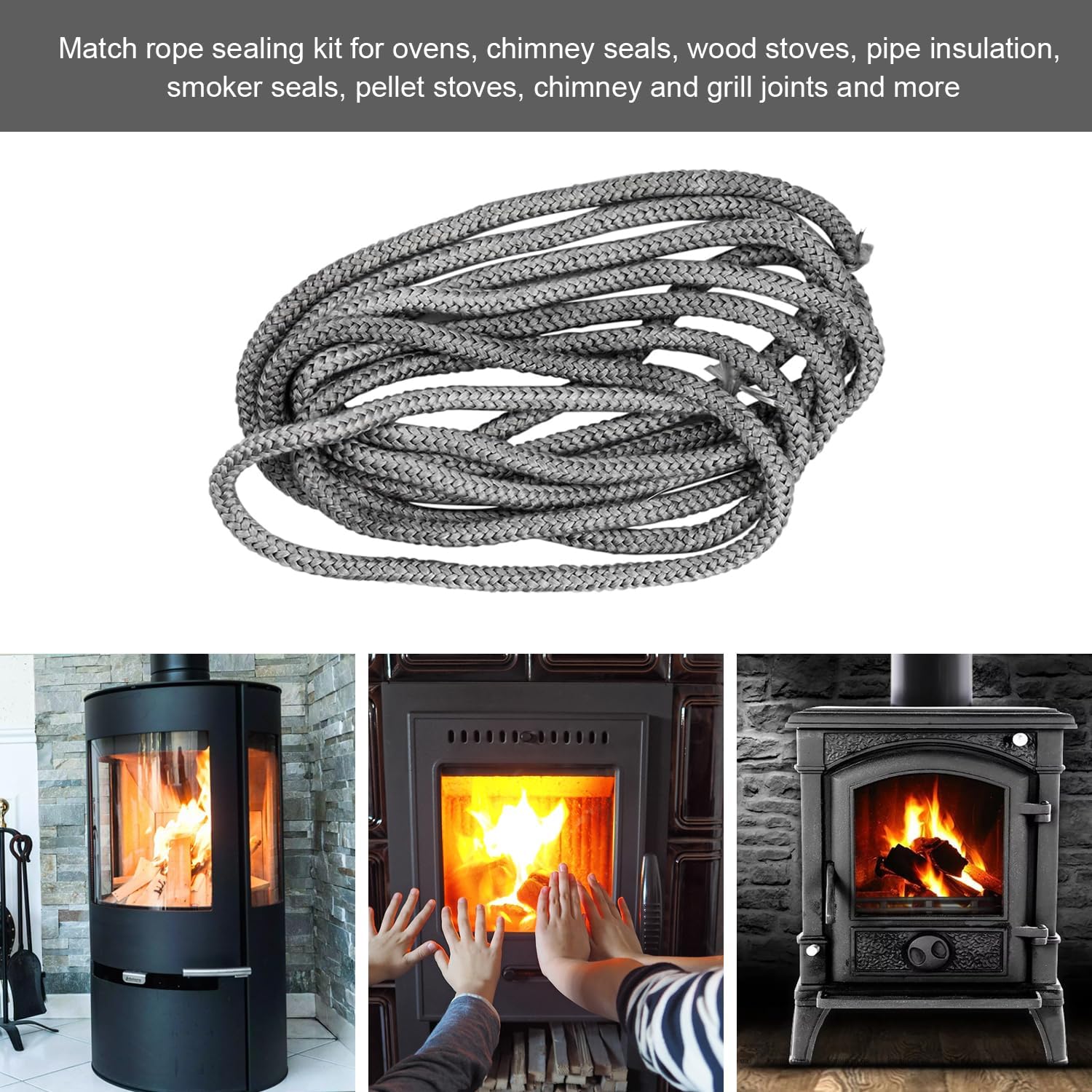 Guarnizione per Porta Stufa 6mm x 4m - immagine 4