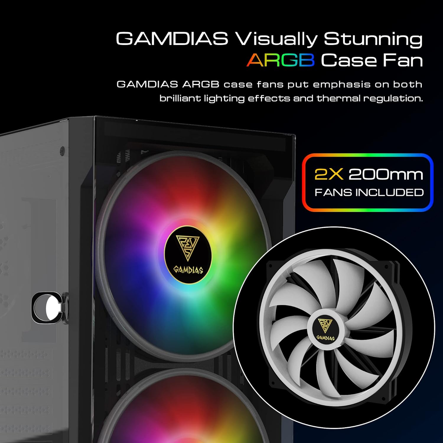 Gamdias APOLLO E2 Elite - Case Gaming Mid-Tower ATX - immagine 4
