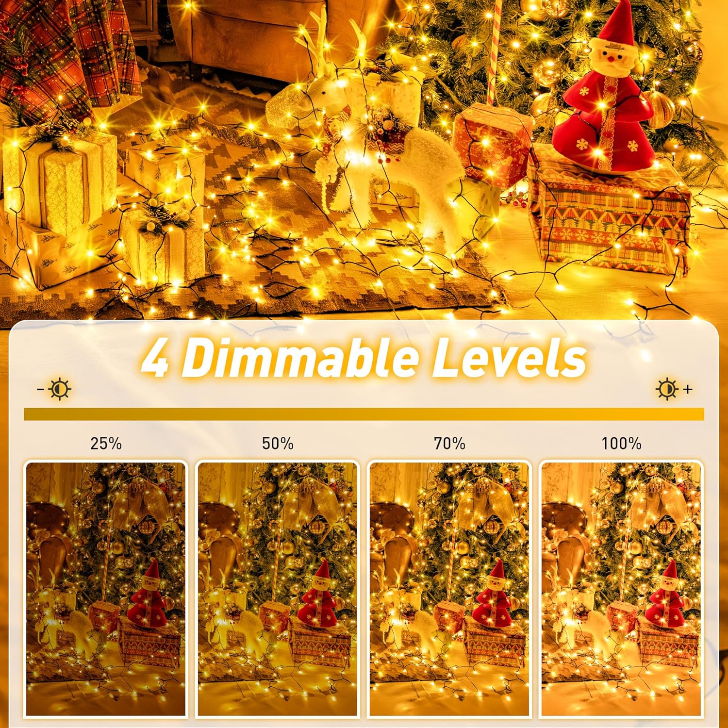 Auriostar Luci Natale Esterno 60m, 600LED IP44 - immagine 7