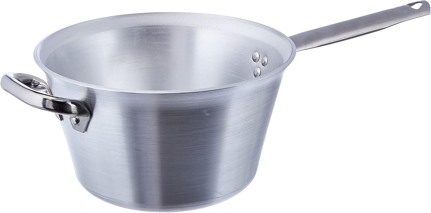 Pentole Agnelli Paiolo per Polenta con Manico Inox, 24cm