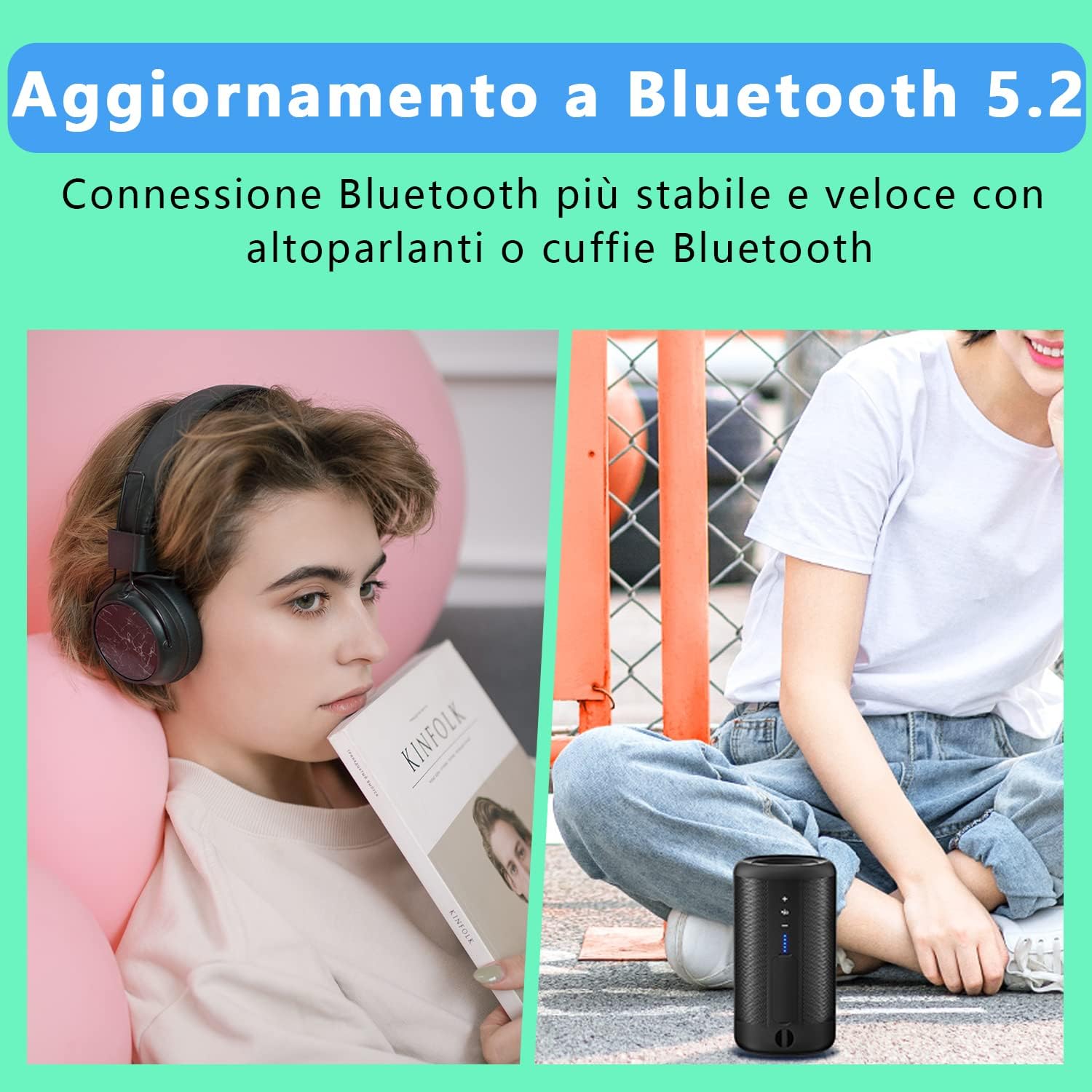 Lettore MP3 Aimoonsa 64GB con Bluetooth 5.2 - immagine 4