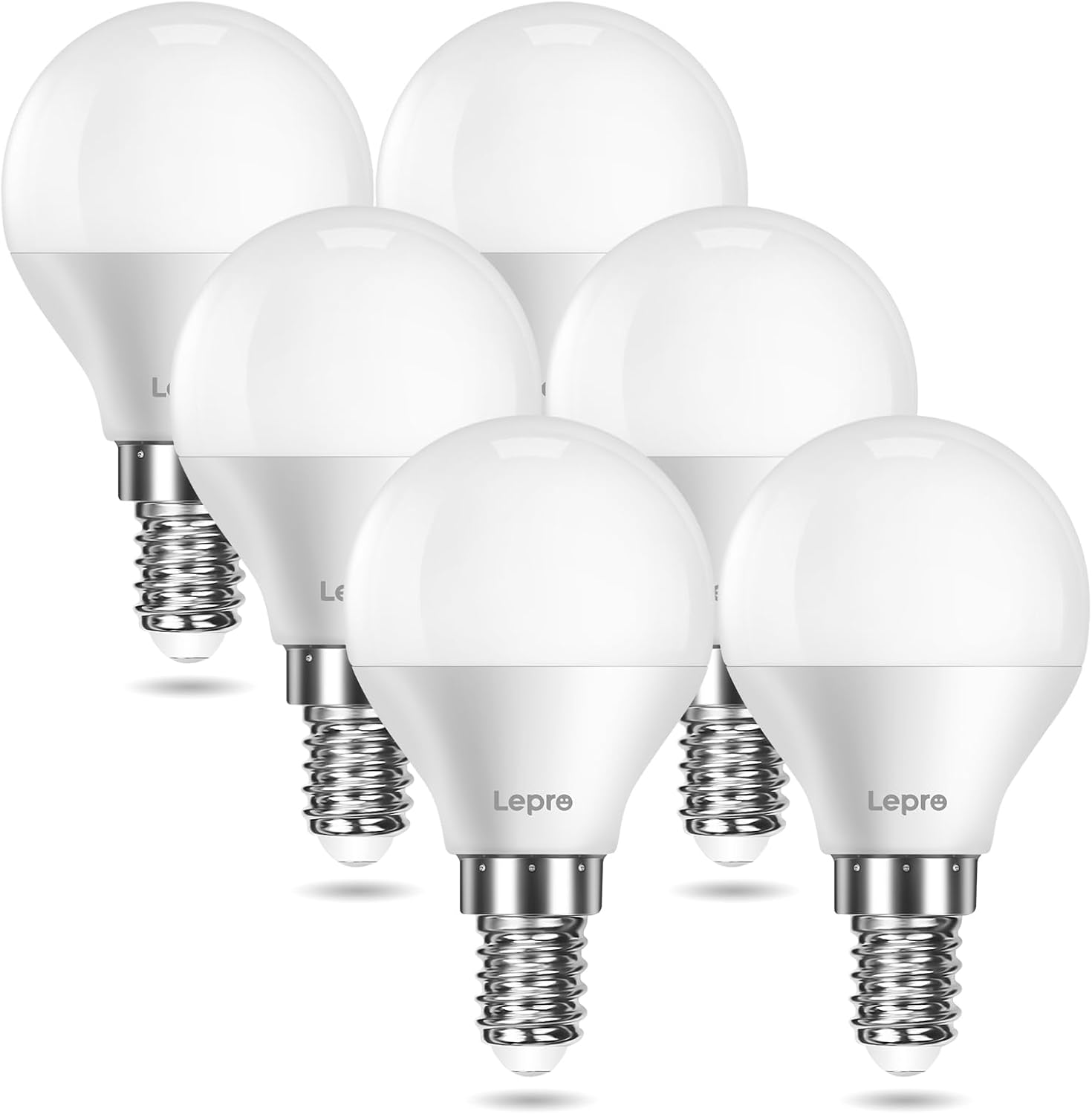 Lepro Lampadine LED E14 Luce Calda 4.9W (40W) - 6 Pezzi - immagine 1