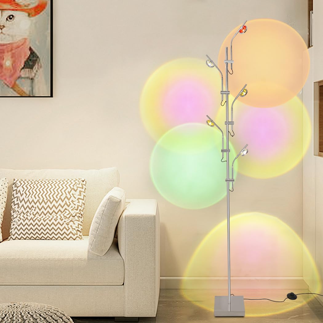 Piantana Lampada da Terra LED con Proiettore RGB