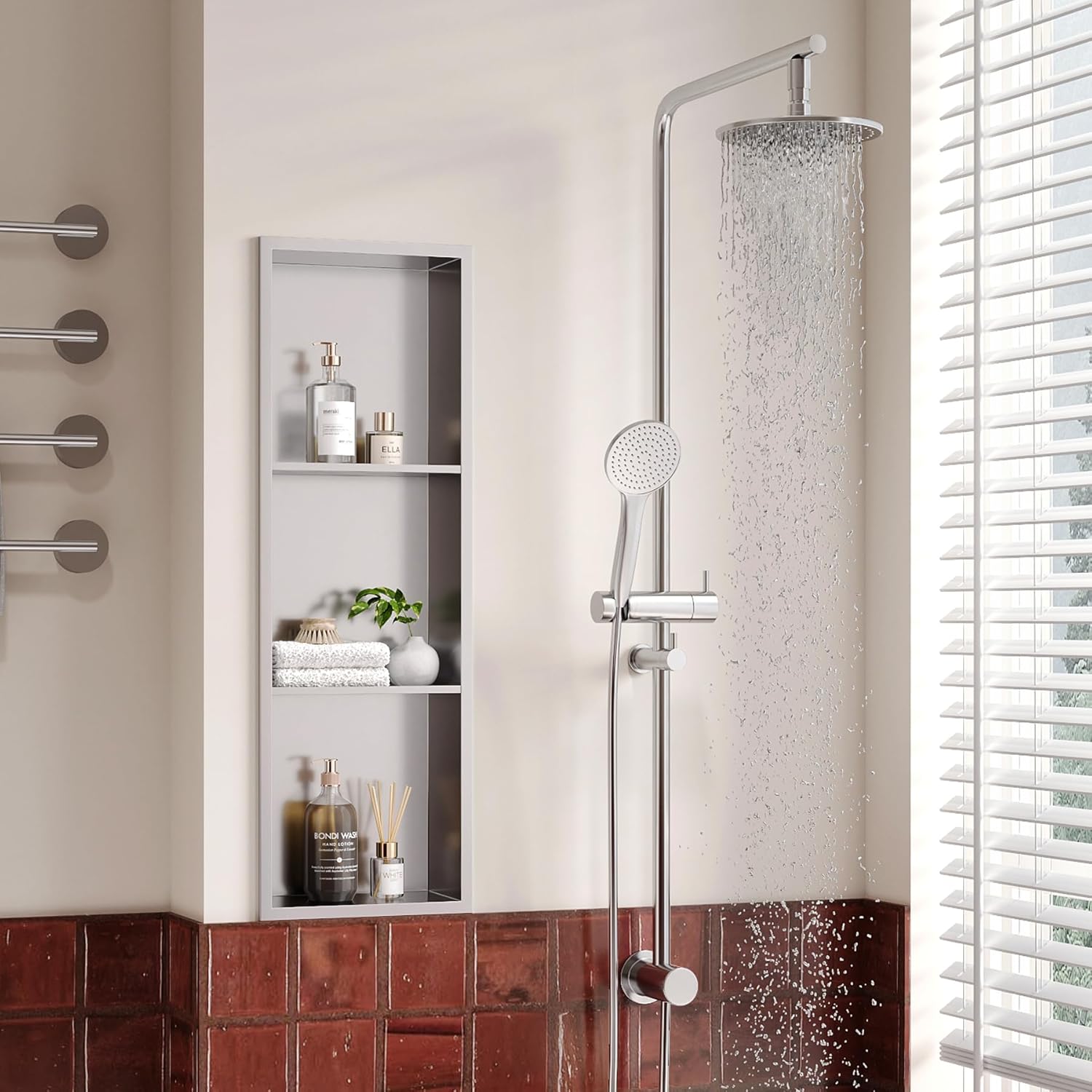 Neodrain Angolo Doccia a Parete in Acciaio Inox