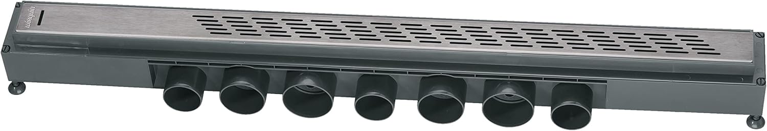 Wirquin 30718579 Express'Eau Canalina con griglia tratti per doccia 800 mm