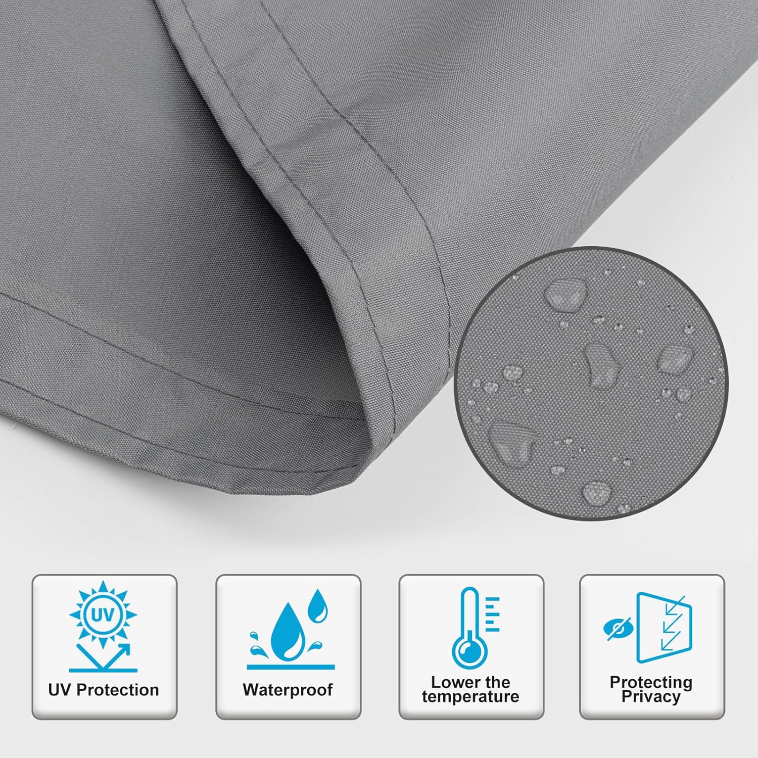 Sunnylaxx Frangivista Balcone 90x700cm Grigio - immagine 2