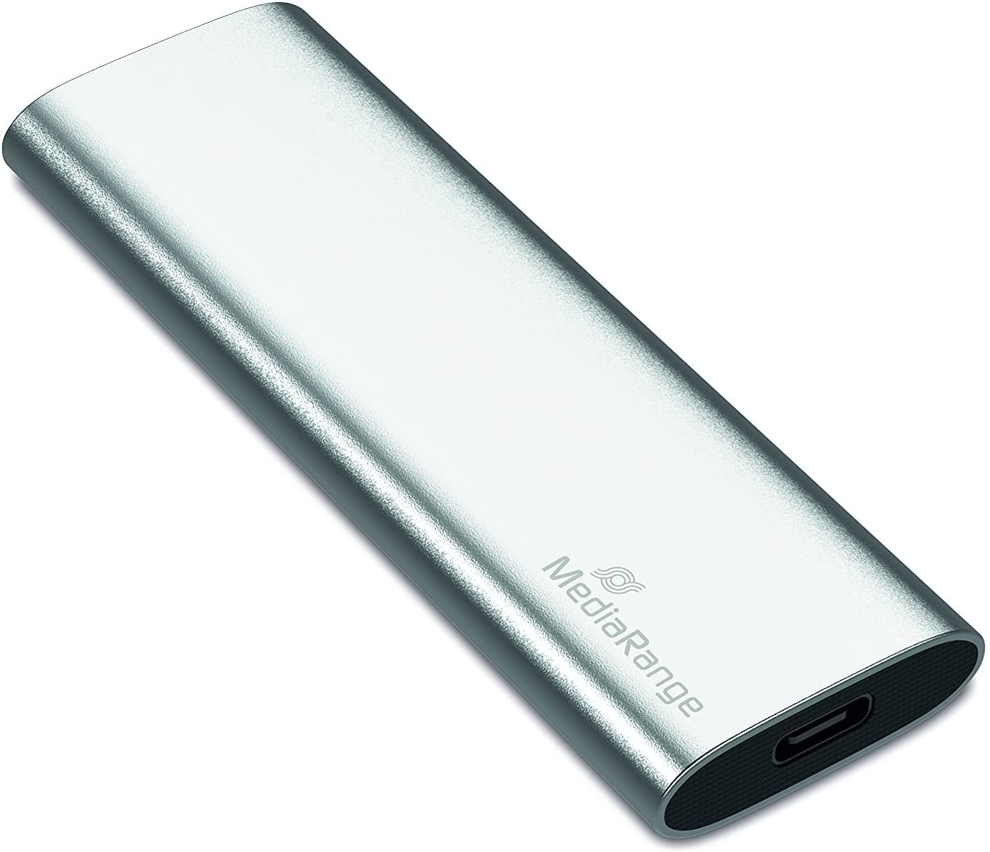 MediaRange 813058 disco rigido esterno usb type-c 480 gb argento mr1102