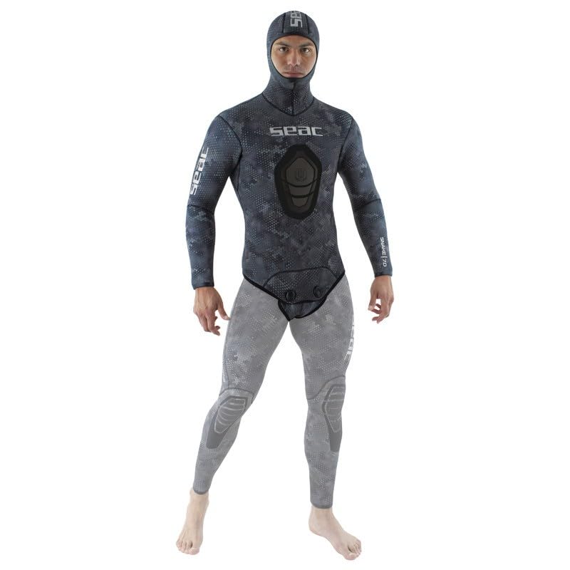 Seac Giacca Snake Man, giacca da 7 mm con cappuccio per subacquea, 100% neoprene UltraStretch