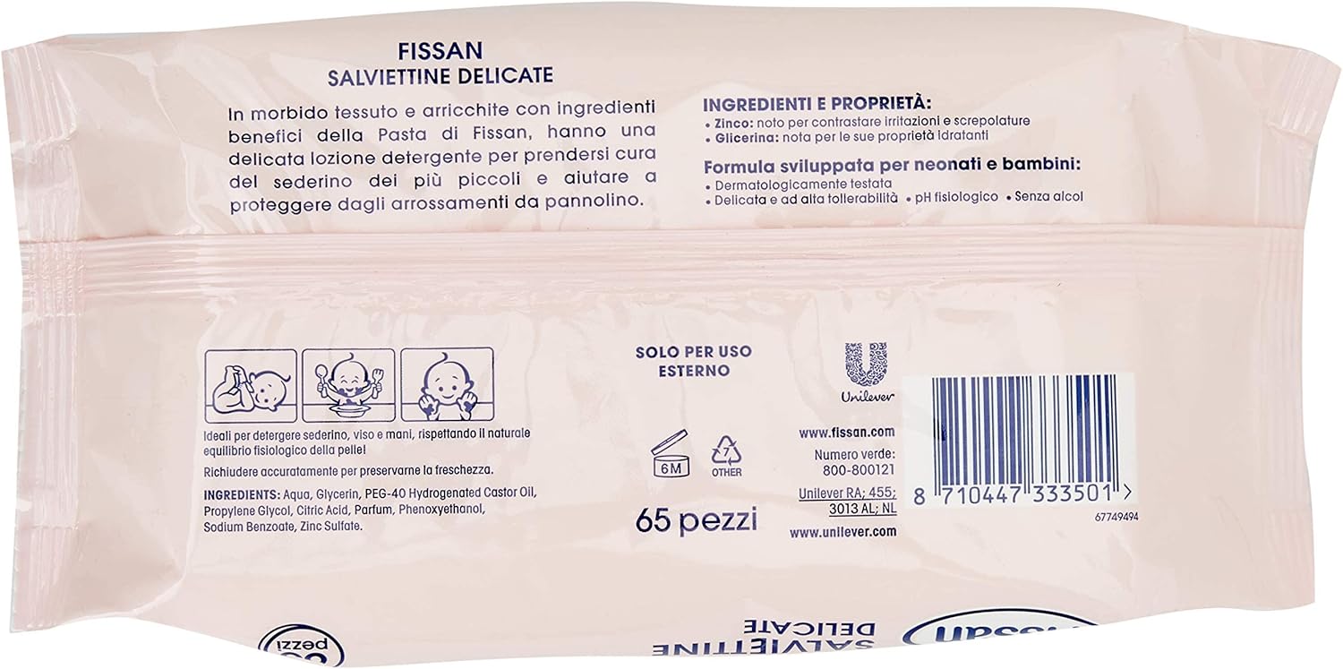 Fissan Baby Salviettine Delicate Megapack 780 Salviette - immagine 3