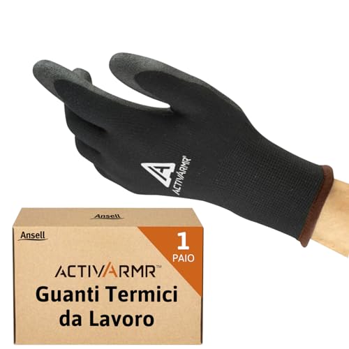 Ansell Activarmr 97-631 Guanti da Lavoro Invernali Neri L