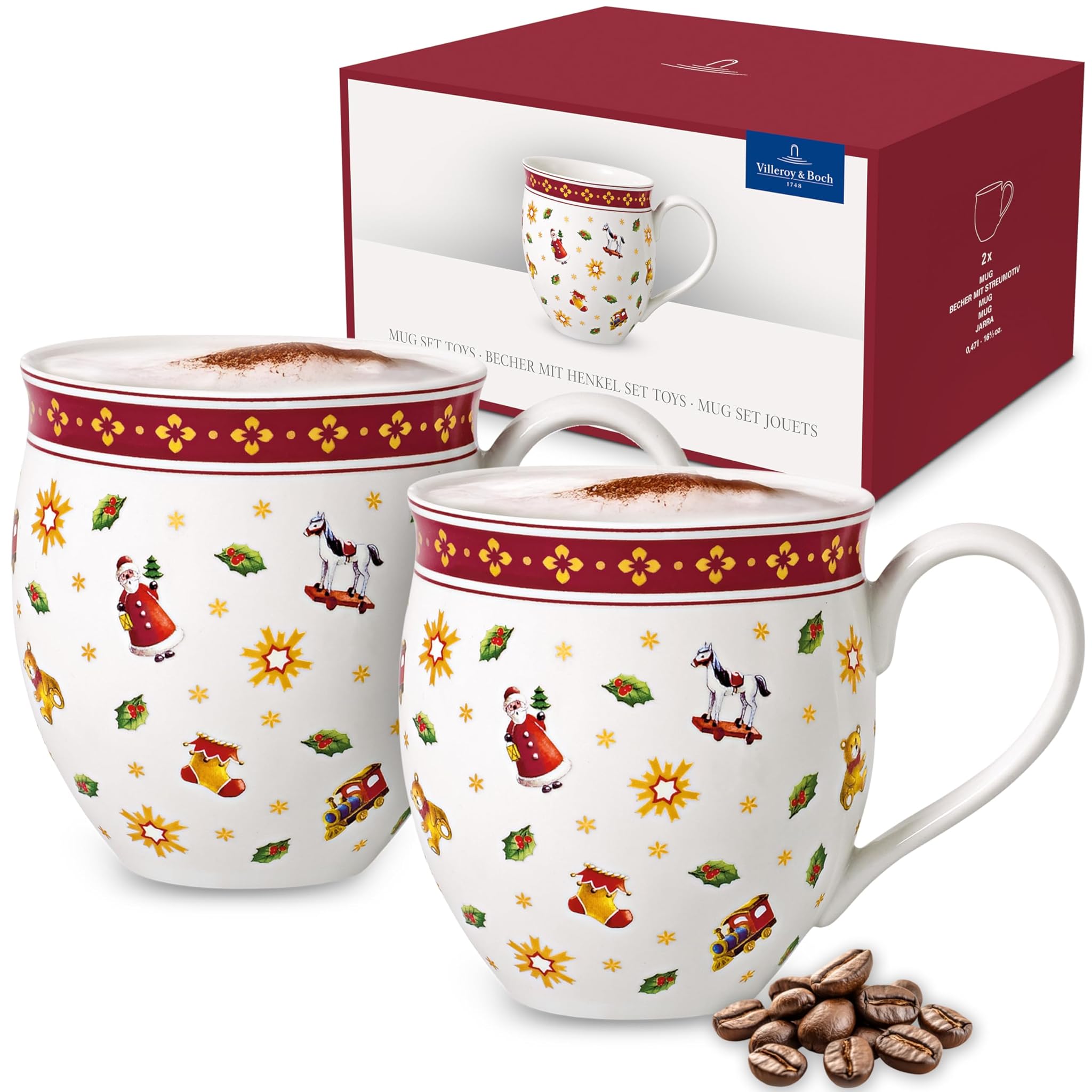 Villeroy & Boch Toy's Delight Tazze con Manico Rosse