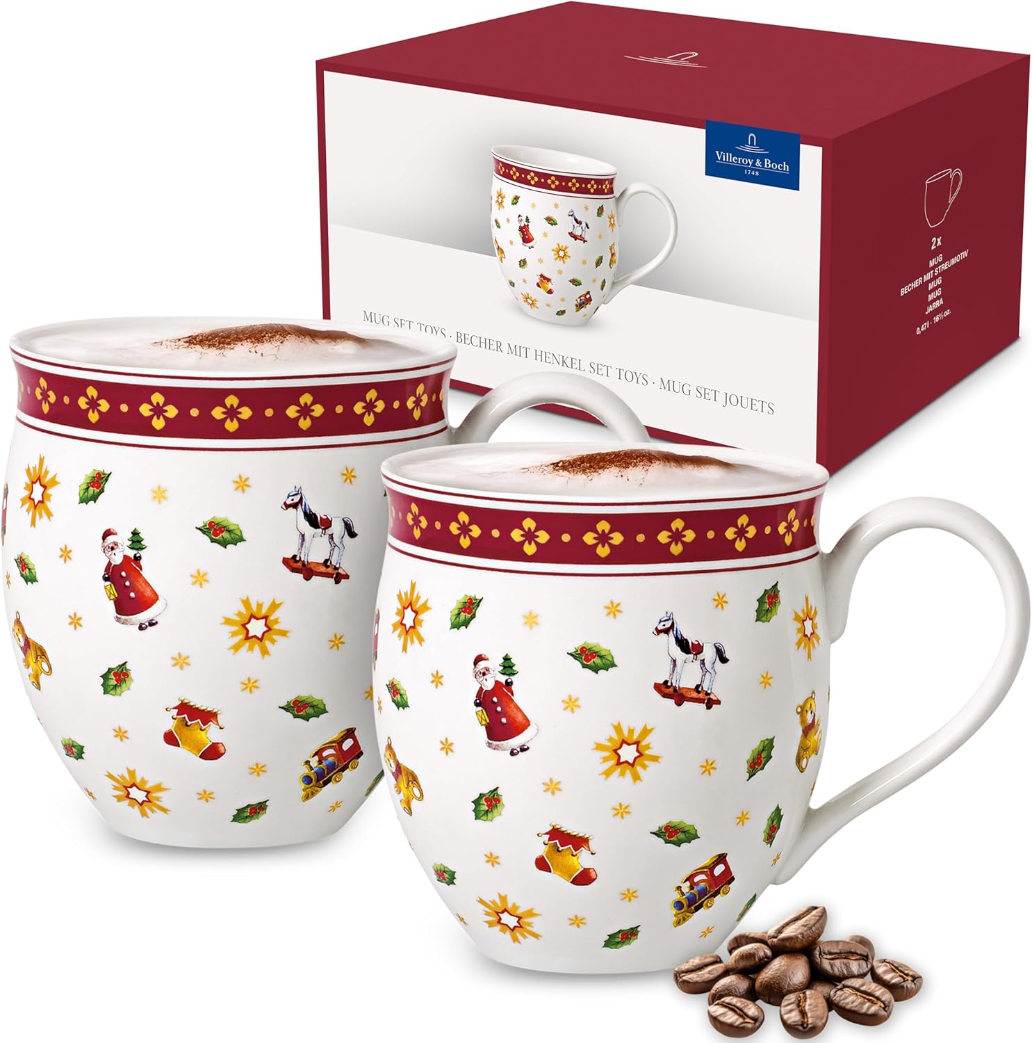 Villeroy & Boch Toy's Delight Tazze con Manico Rosse - immagine 1