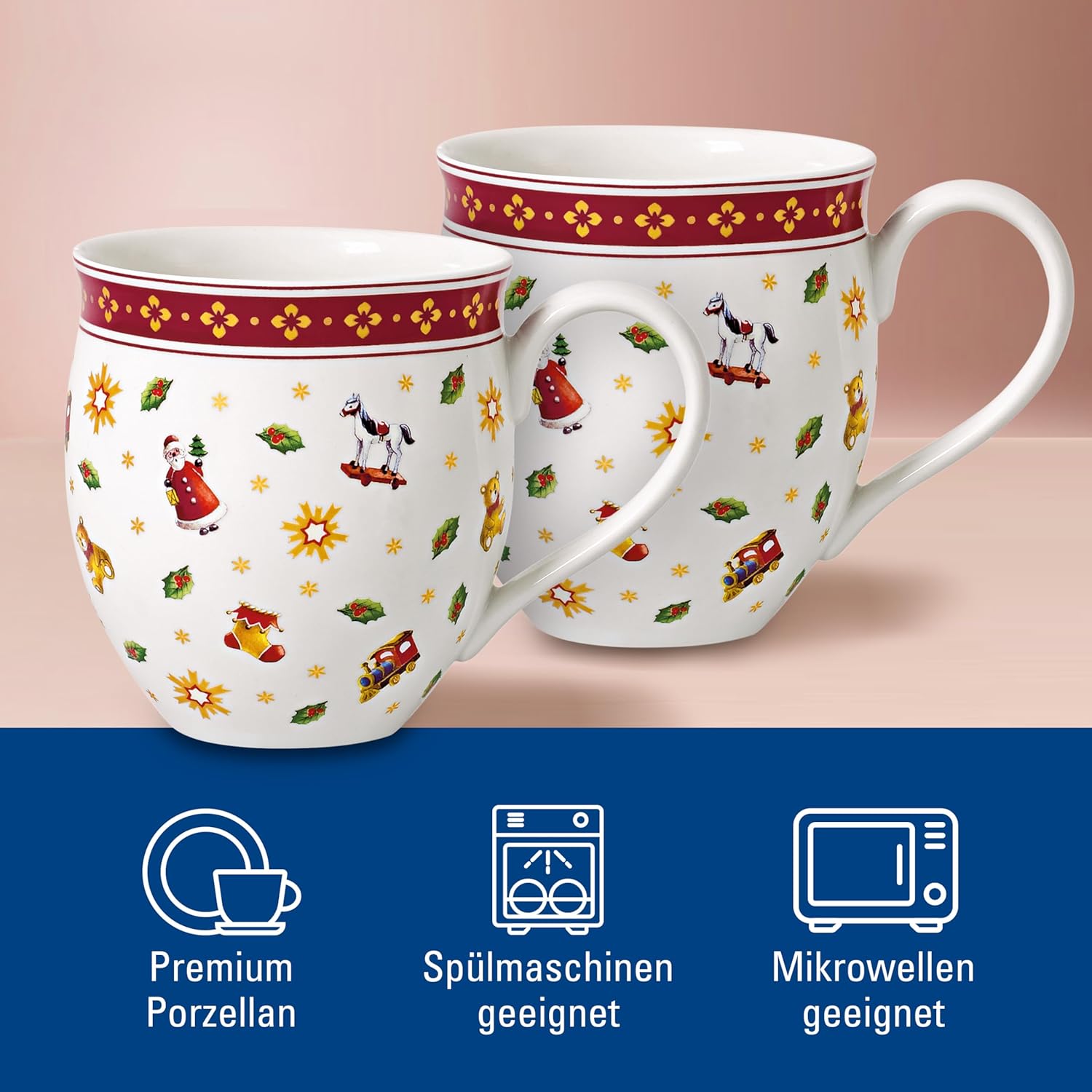 Villeroy & Boch Toy's Delight Tazze con Manico Rosse - immagine 3