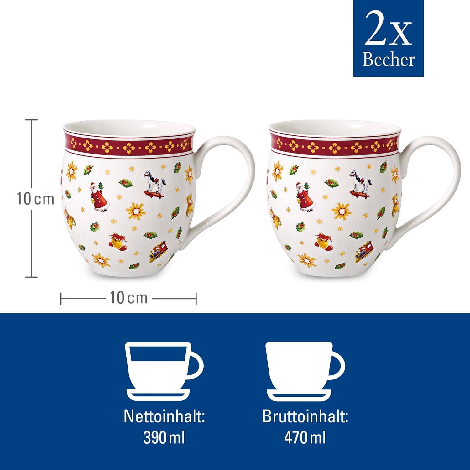 Villeroy & Boch Toy's Delight Tazze con Manico Rosse - immagine 4