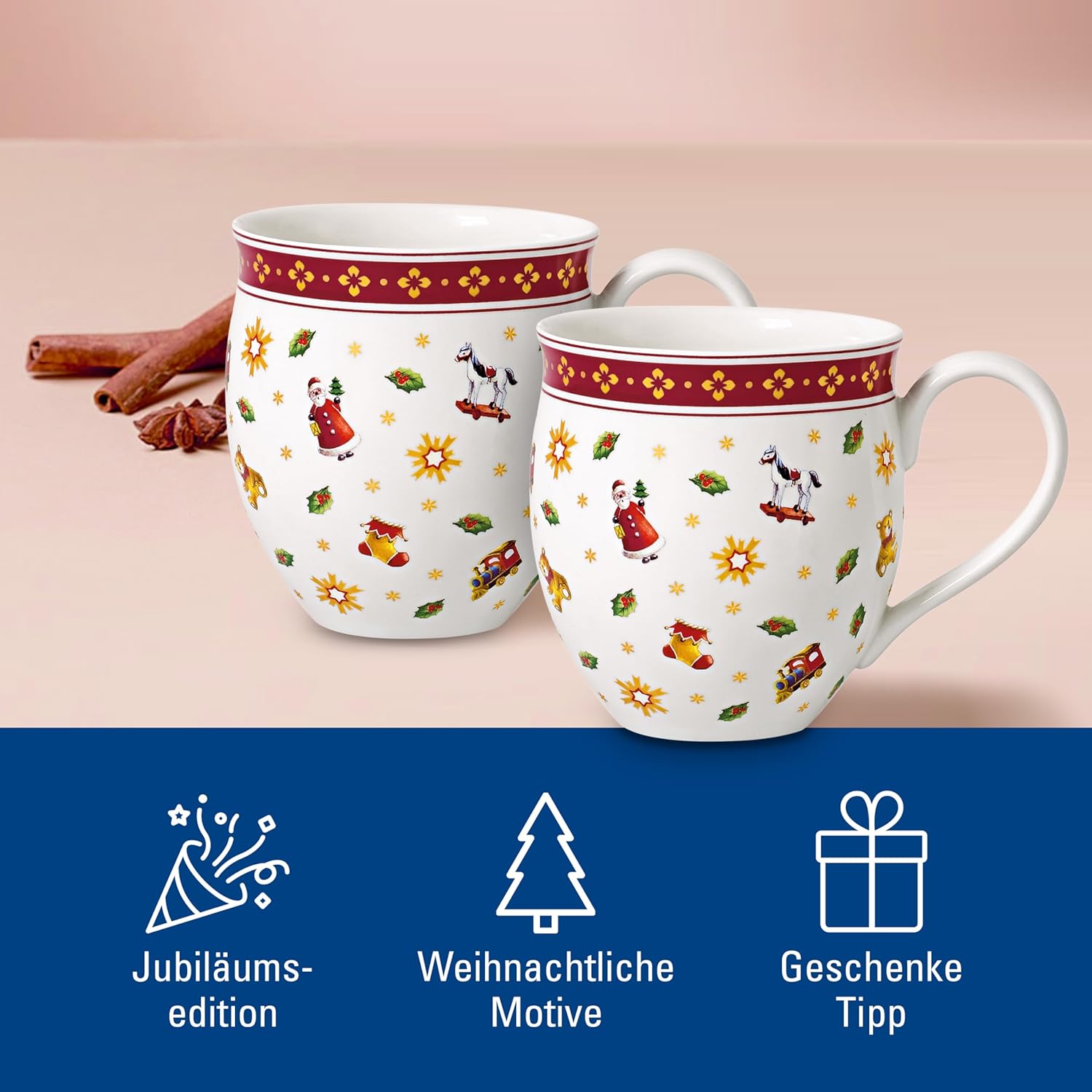 Villeroy & Boch Toy's Delight Tazze con Manico Rosse - immagine 5