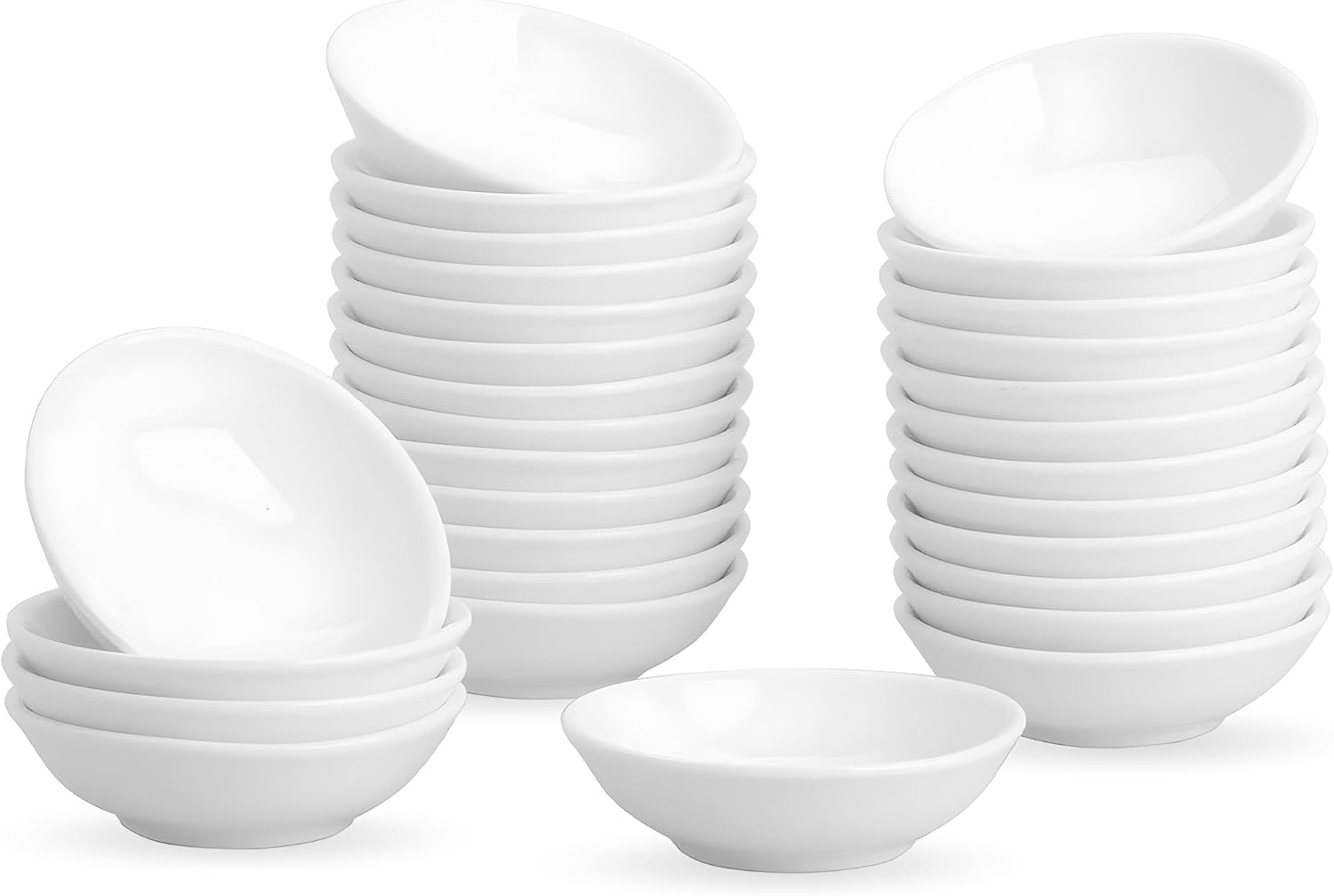 Uibfcwn Set 30 Ciotole per Salsa di Soia 7,6cm
