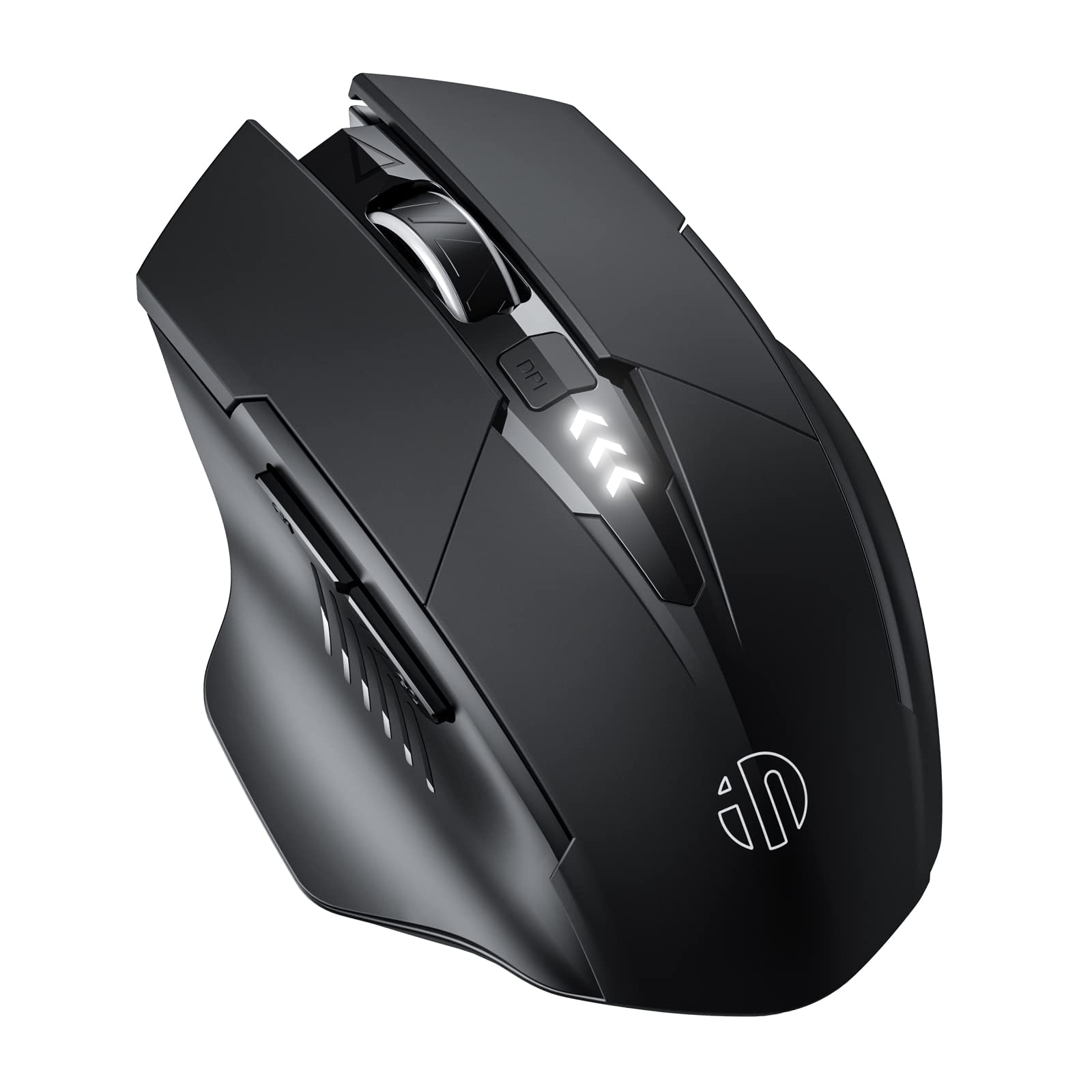 Inphic Mouse Wireless Ergonomico Ricaricabile USB 2.4G
