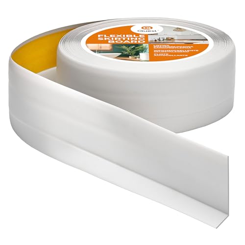 Quest Battiscopa Morbido Adesivo 50x20mm, Grigio Cenere 25m