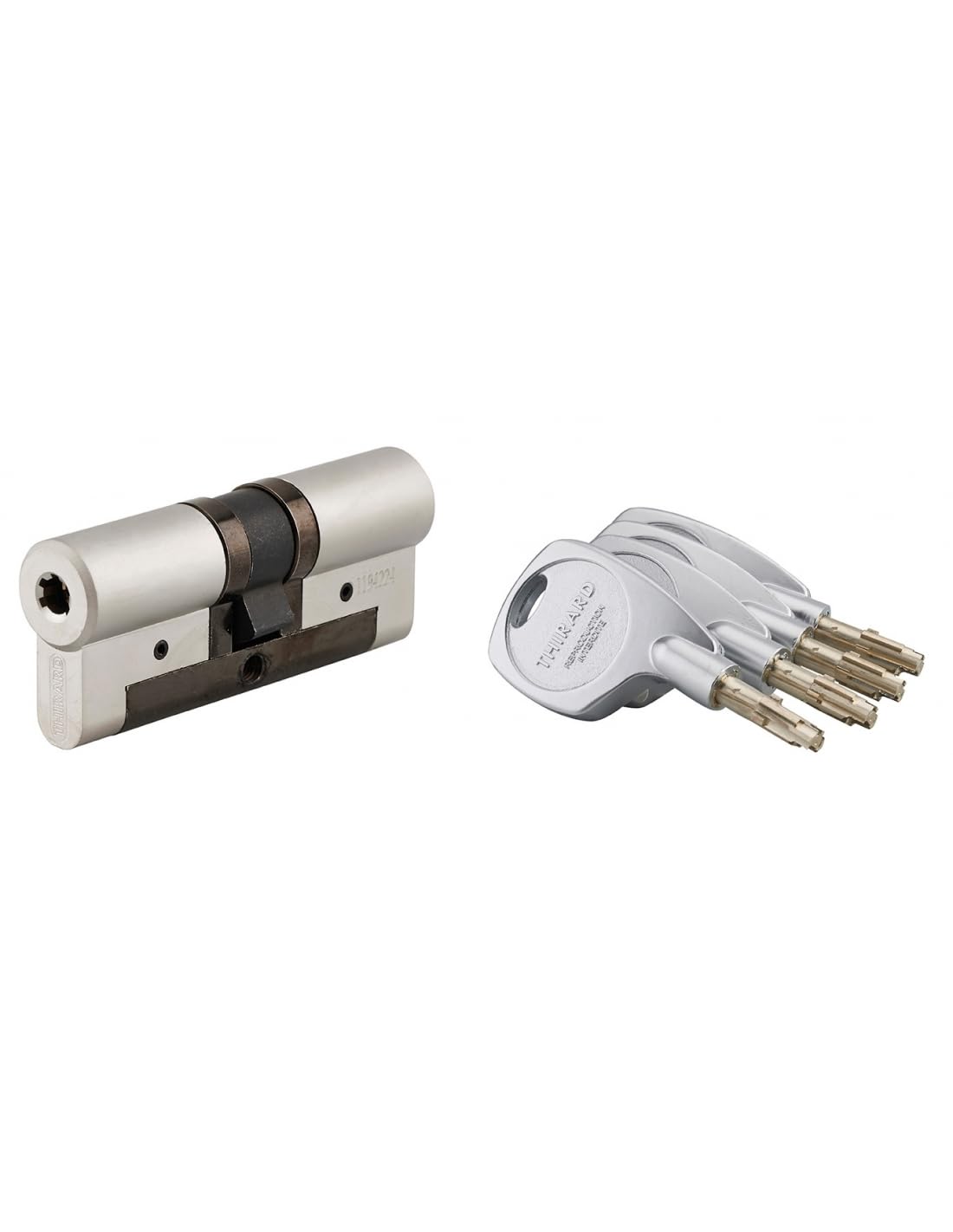 Thirard Cilindro Europeo Cobra 2+ 38x38mm Nichelato