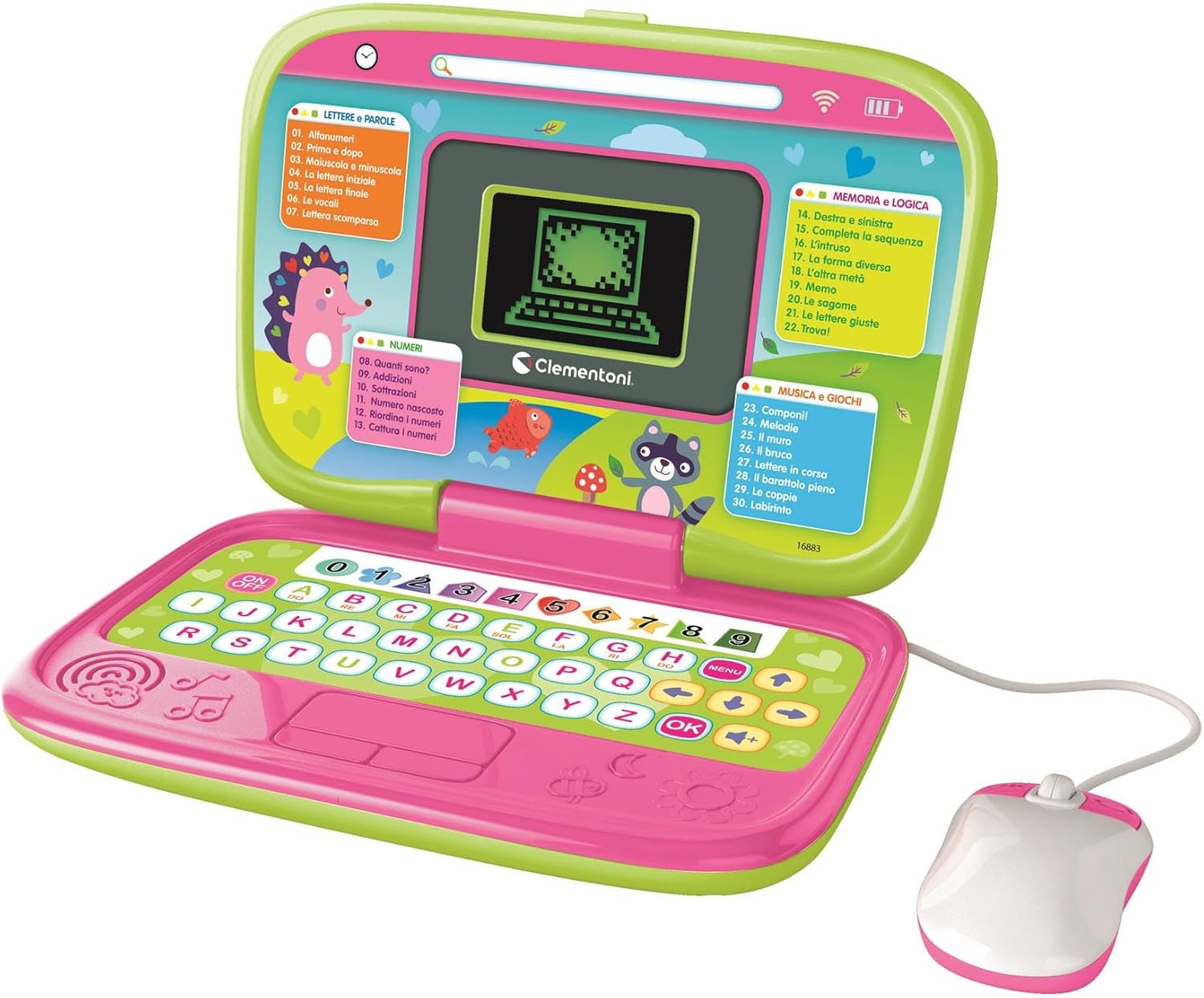 Clementoni Computer Kid Smart Start Laptop Pink 4+ Anni - immagine 2