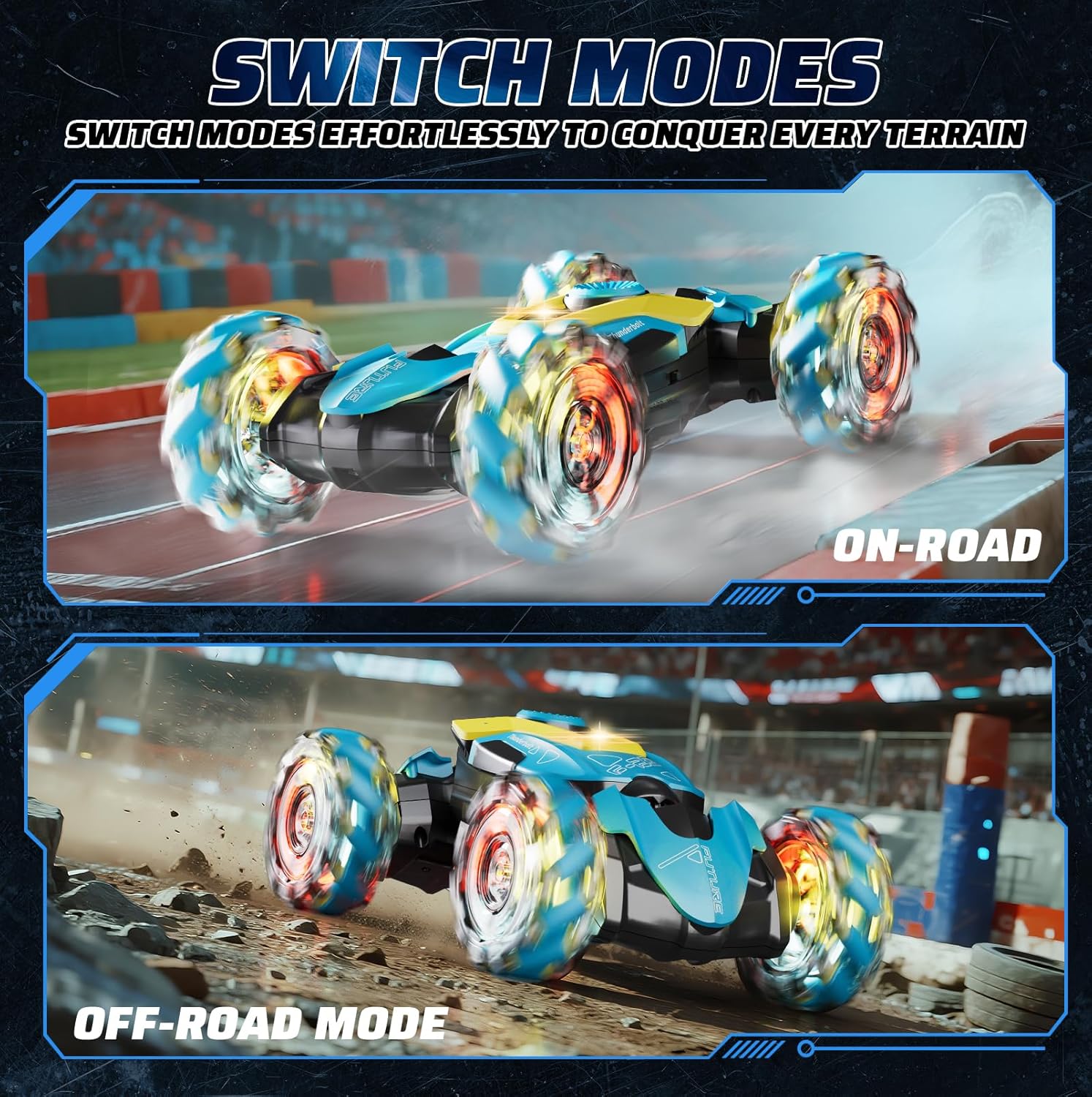 4DRC RC Macchina Acrobatica 4WD con Sensore Gesti - immagine 3