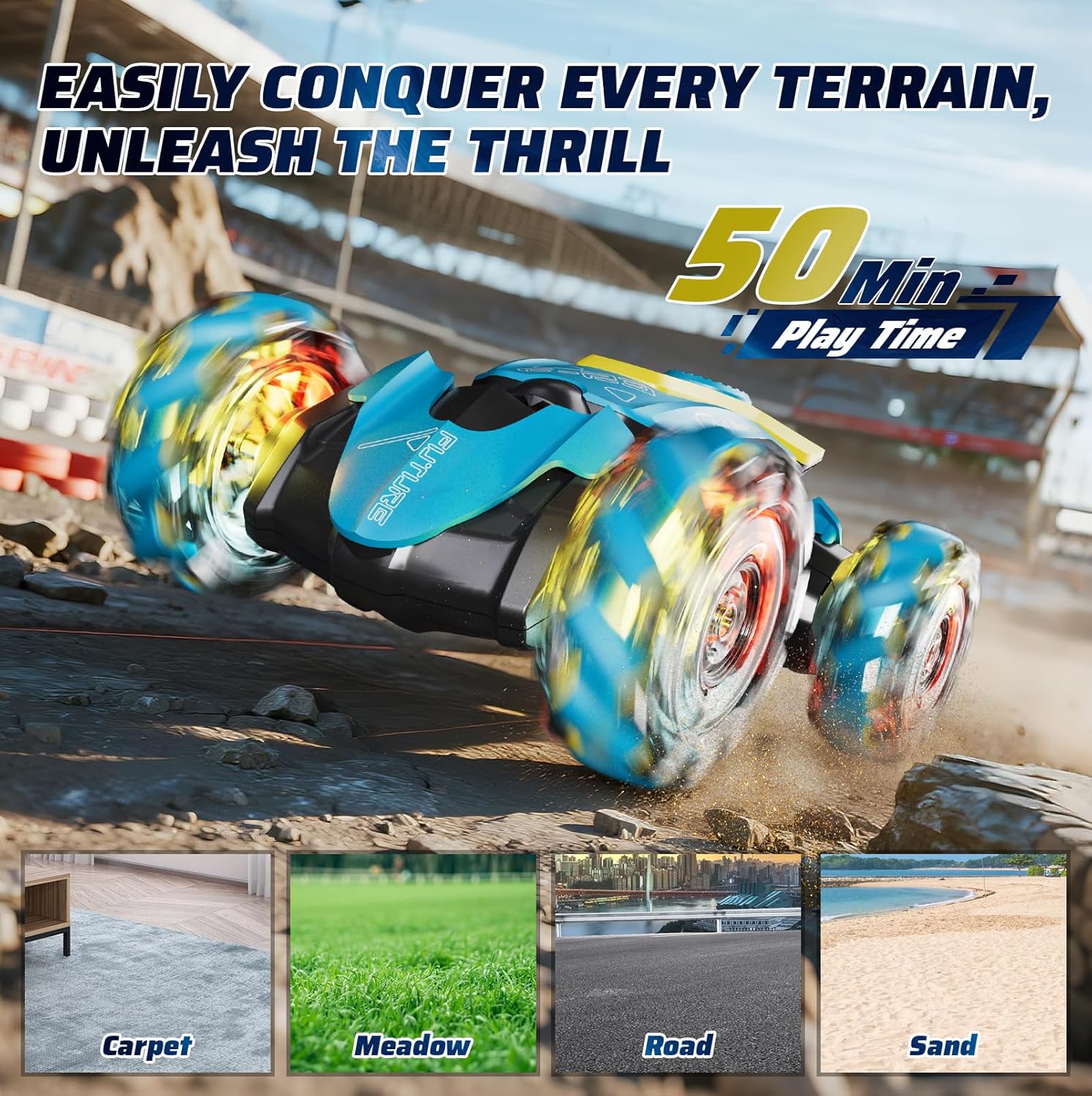 4DRC RC Macchina Acrobatica 4WD con Sensore Gesti - immagine 4