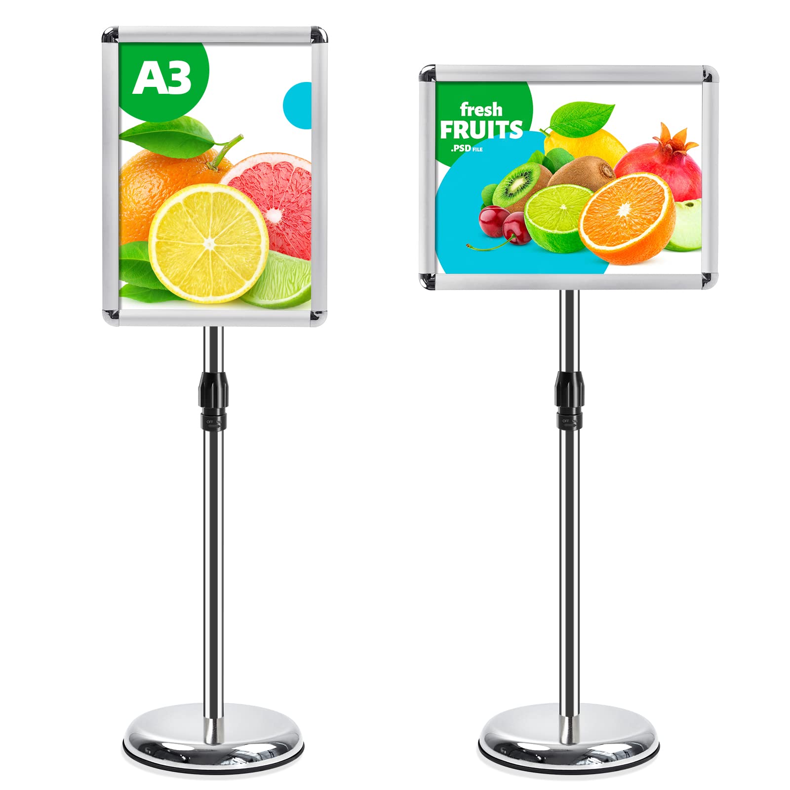 A3 Supporto Espositore Regolabile in Alluminio