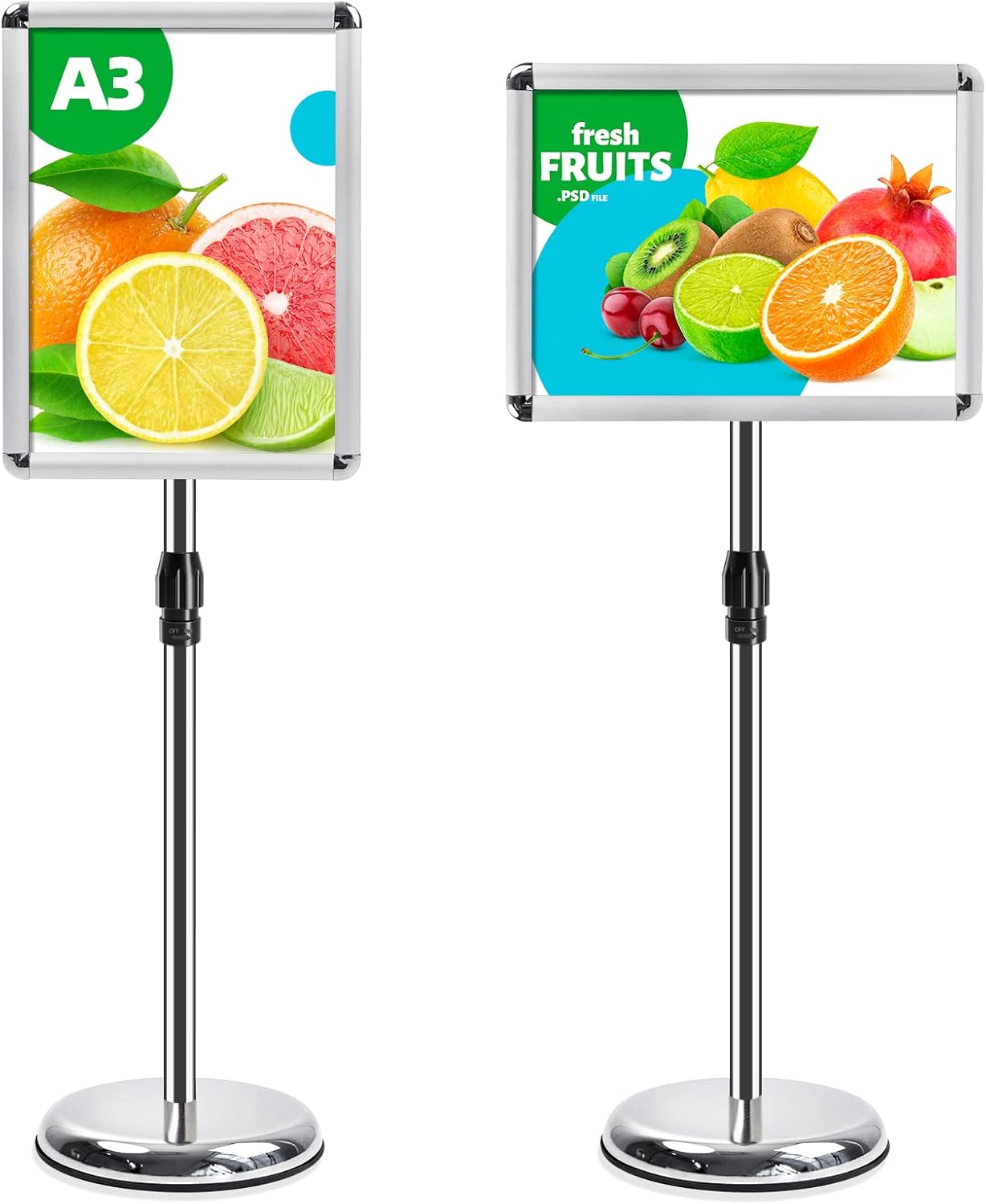 A3 Supporto Espositore Regolabile in Alluminio - immagine 1