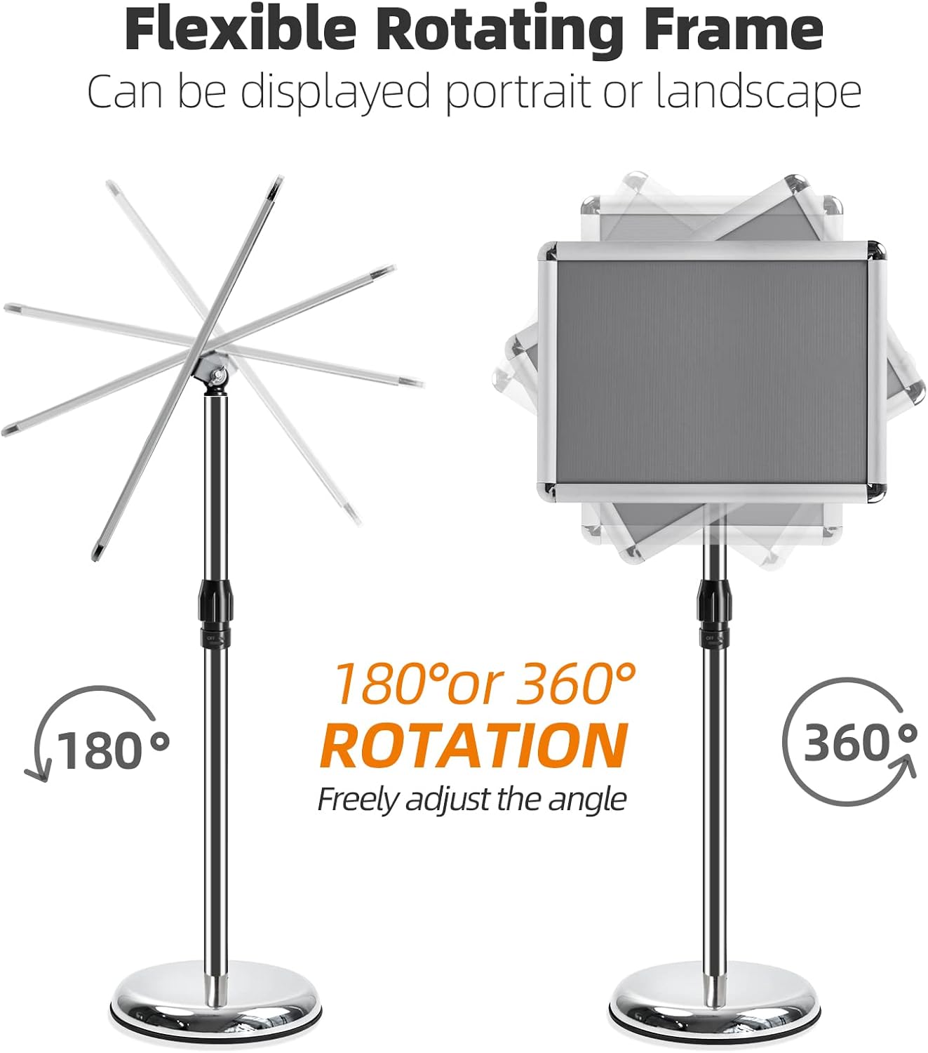 A3 Supporto Espositore Regolabile in Alluminio - immagine 7