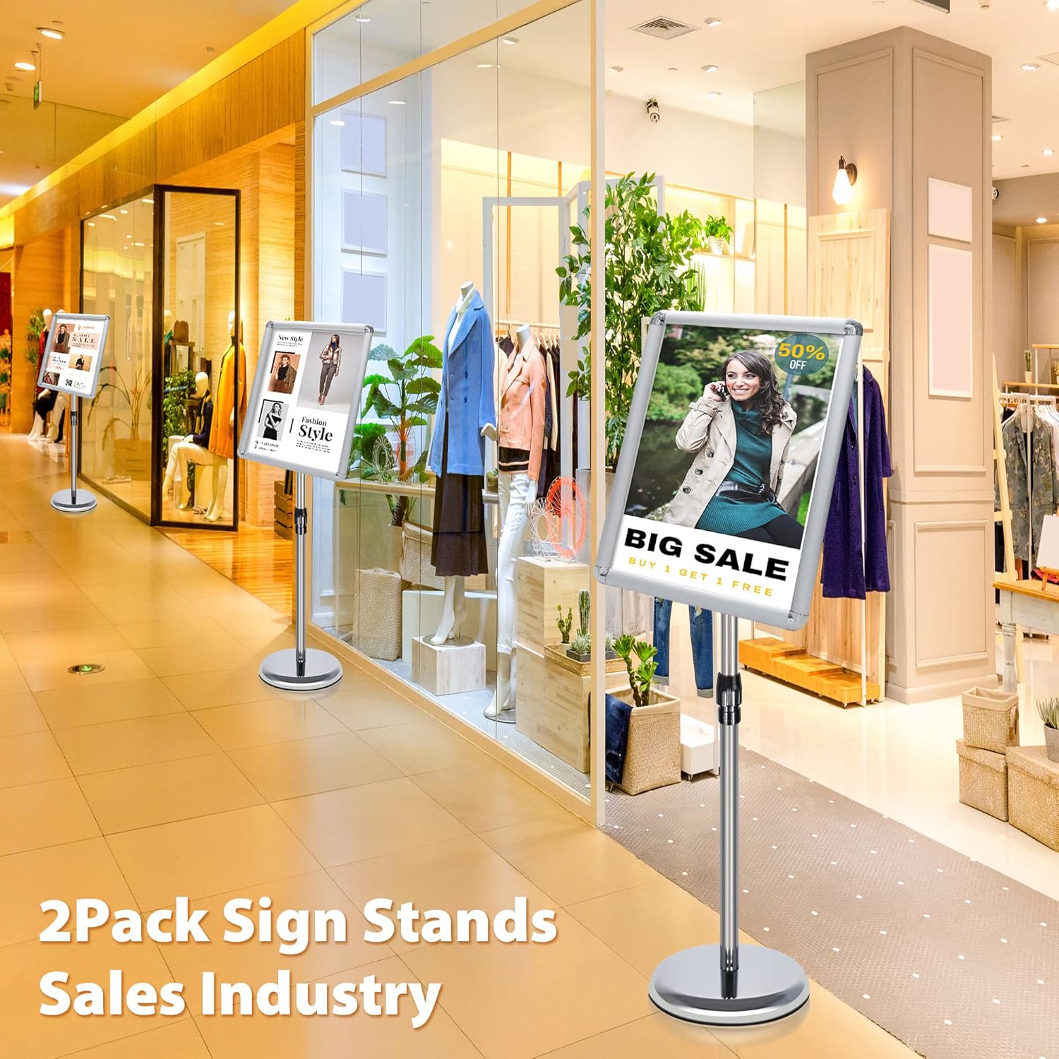 A3 Supporto Espositore Regolabile in Alluminio - immagine 8