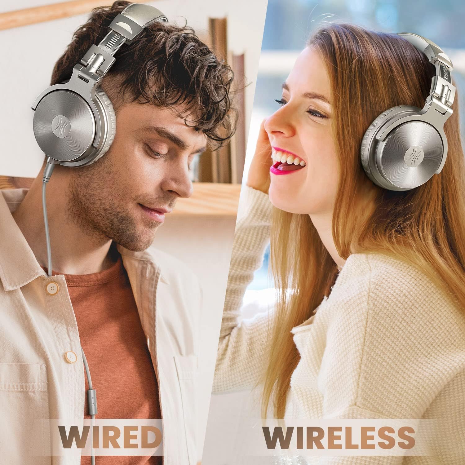 Oneodio Casque Bluetooth Wireless 110h, Argent - immagine 6