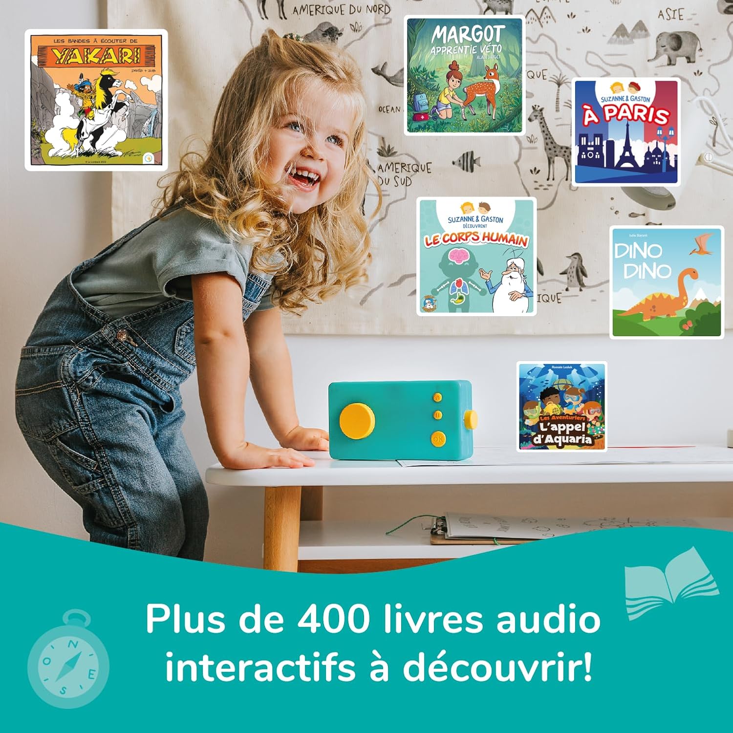 Lunii – Pacchetto 6 Libri Audio Interattivi per Bambini dai 5 ai 7 Anni – Ascolta sul narratrice Interactive My Fabrique a Storie – 8:05 di ascolto - Storie Box - immagine 5