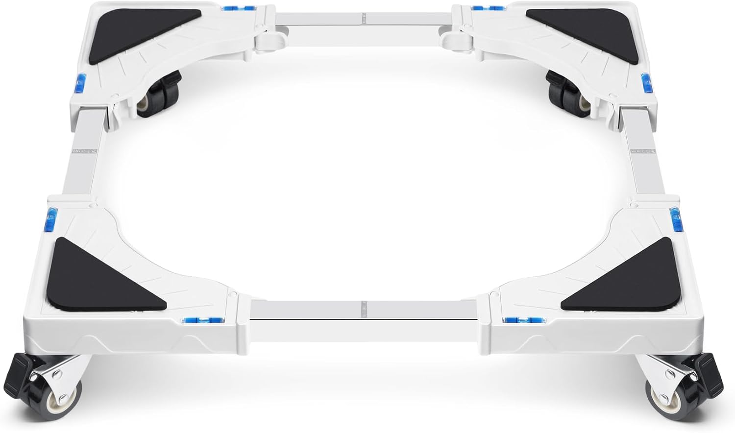 Base per Lavatrice con 4 Ruote Bloccabili, Bianco - immagine 1