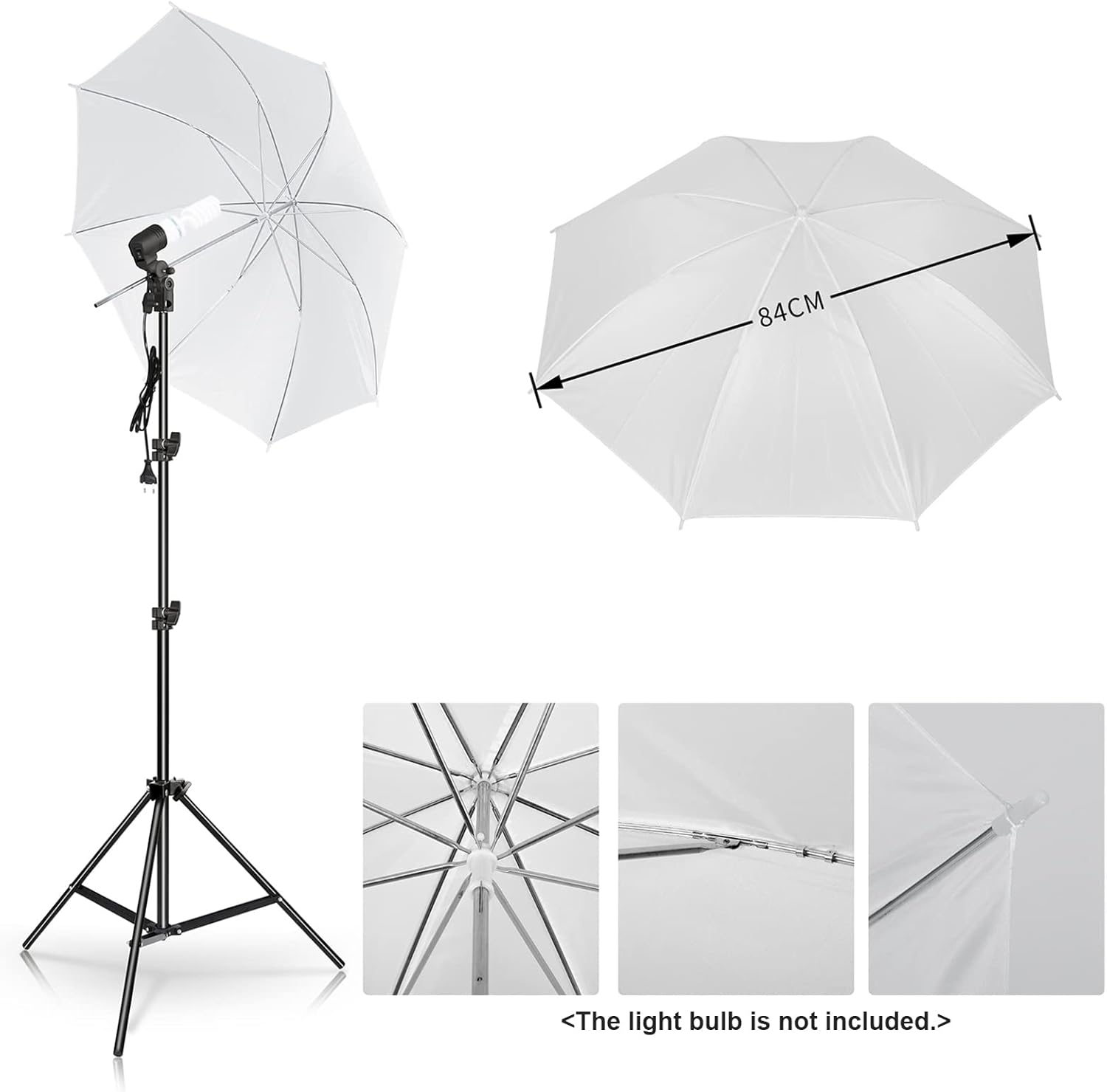 Andoer Kit Ombrello per Fotografia da Studio - immagine 5