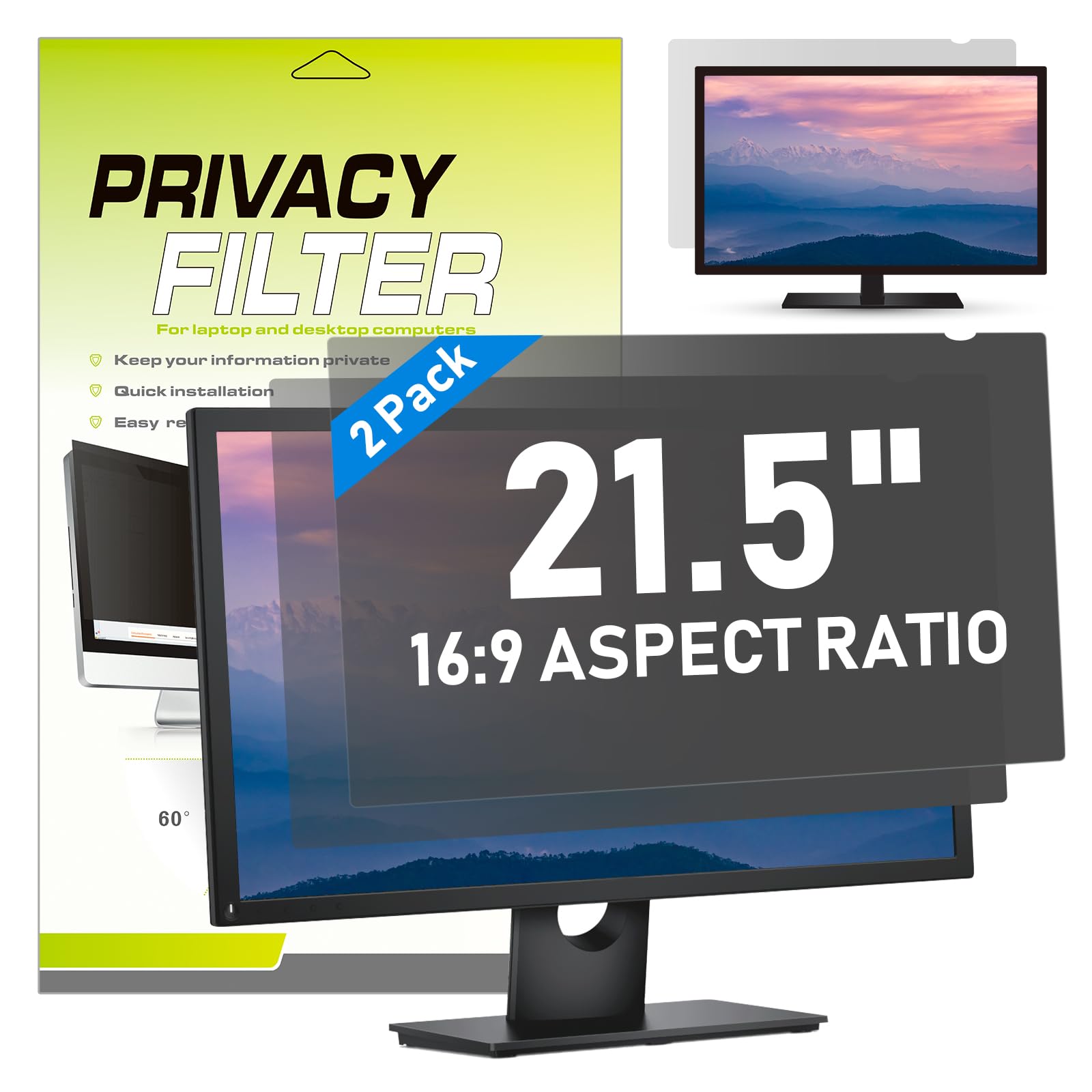 LAMA Filtri Privacy Universali per Computer 21.5 Pollici