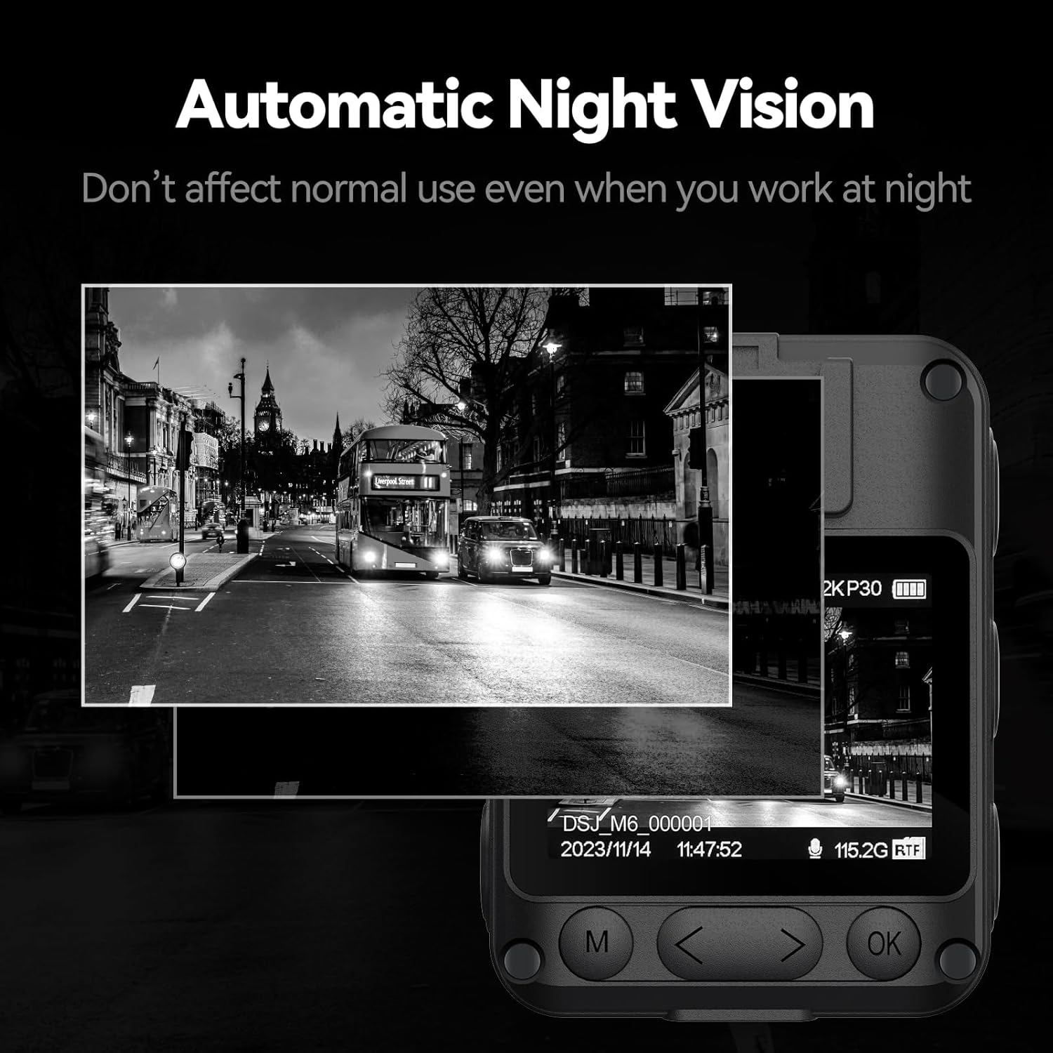 Retevis RT79 Body Camera 128G con GPS, Nero - immagine 6