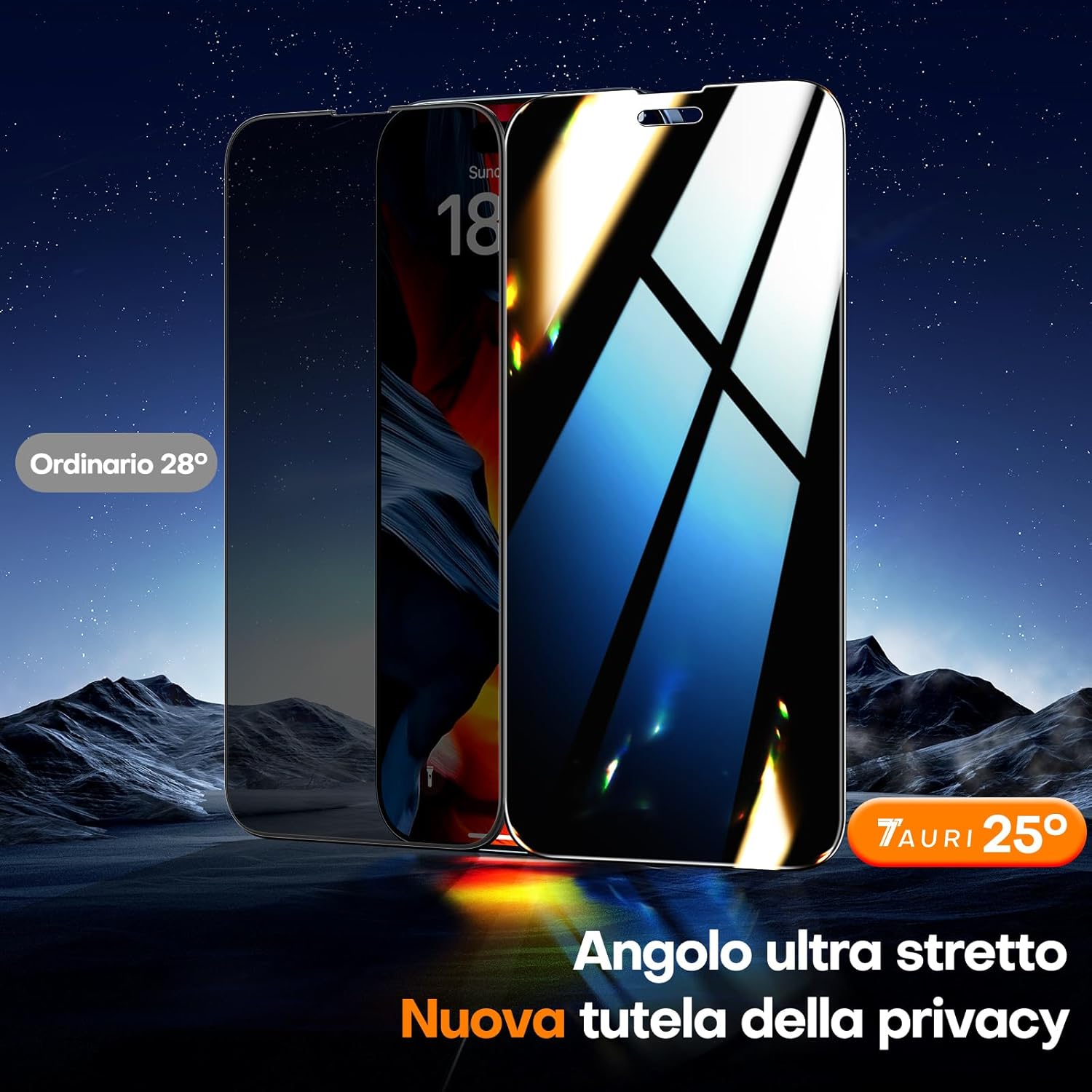 Tauri Privacy Vetro Temperato per iPhone 16 Pro Max (2 Pezzi) - immagine 2
