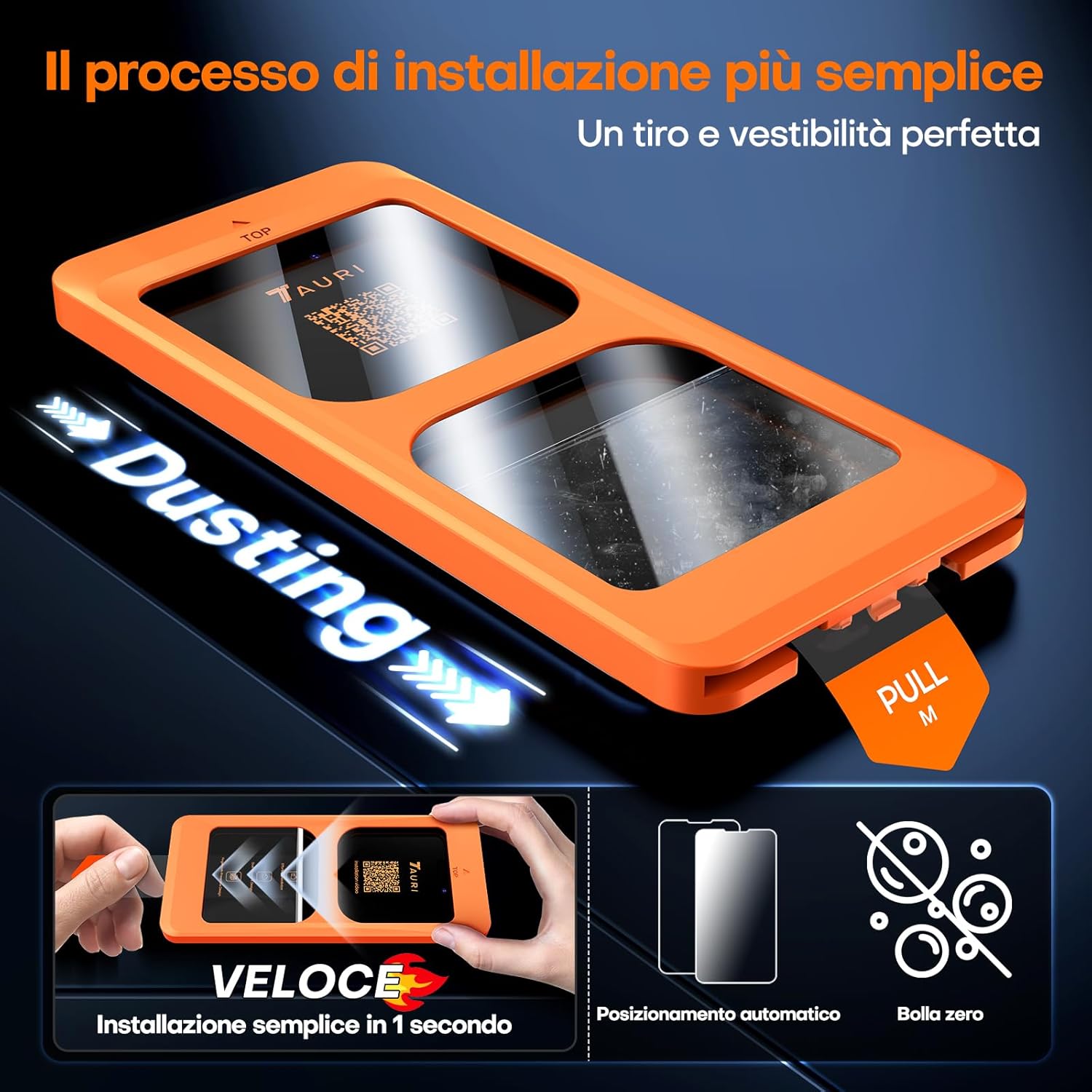 Tauri Privacy Vetro Temperato per iPhone 16 Pro Max (2 Pezzi) - immagine 3