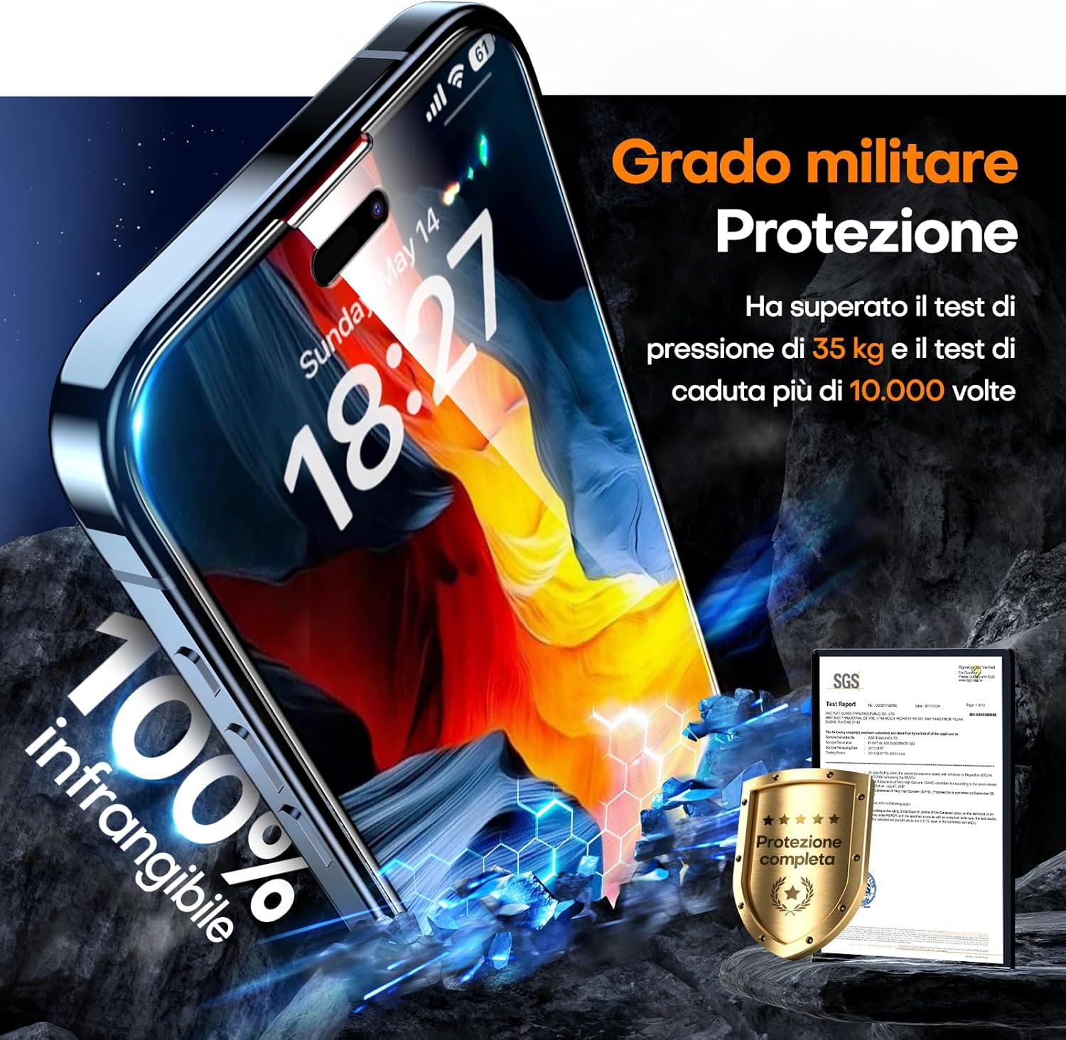 Tauri Privacy Vetro Temperato per iPhone 16 Pro Max (2 Pezzi) - immagine 4