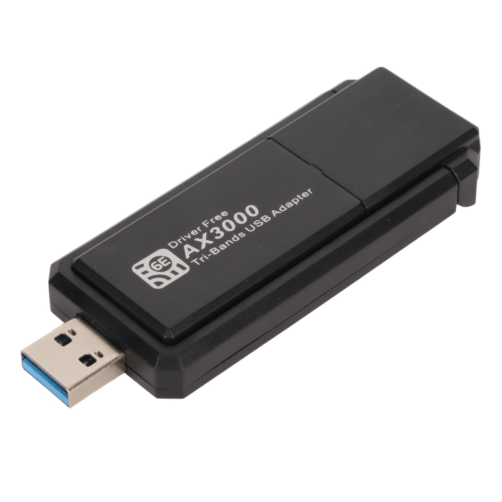 Bewinner Adattatore WiFi USB per PC, Adattatori di Rete USB Wireless da 3000 Mbps, Scheda di Rete USB a Tripla Banda con Antenna per Laptop Desktop Compatibile con Windows 10 11
