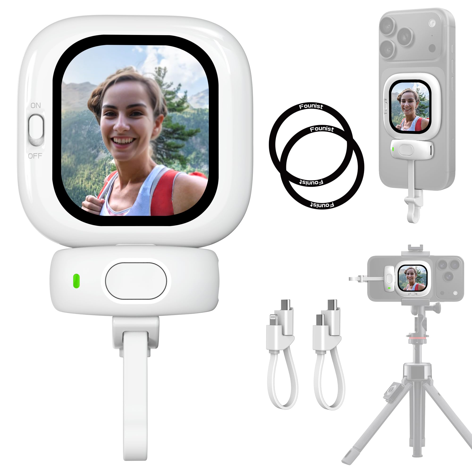 Vlogmate - Mini Monitor Vlog per Selfie con Clip