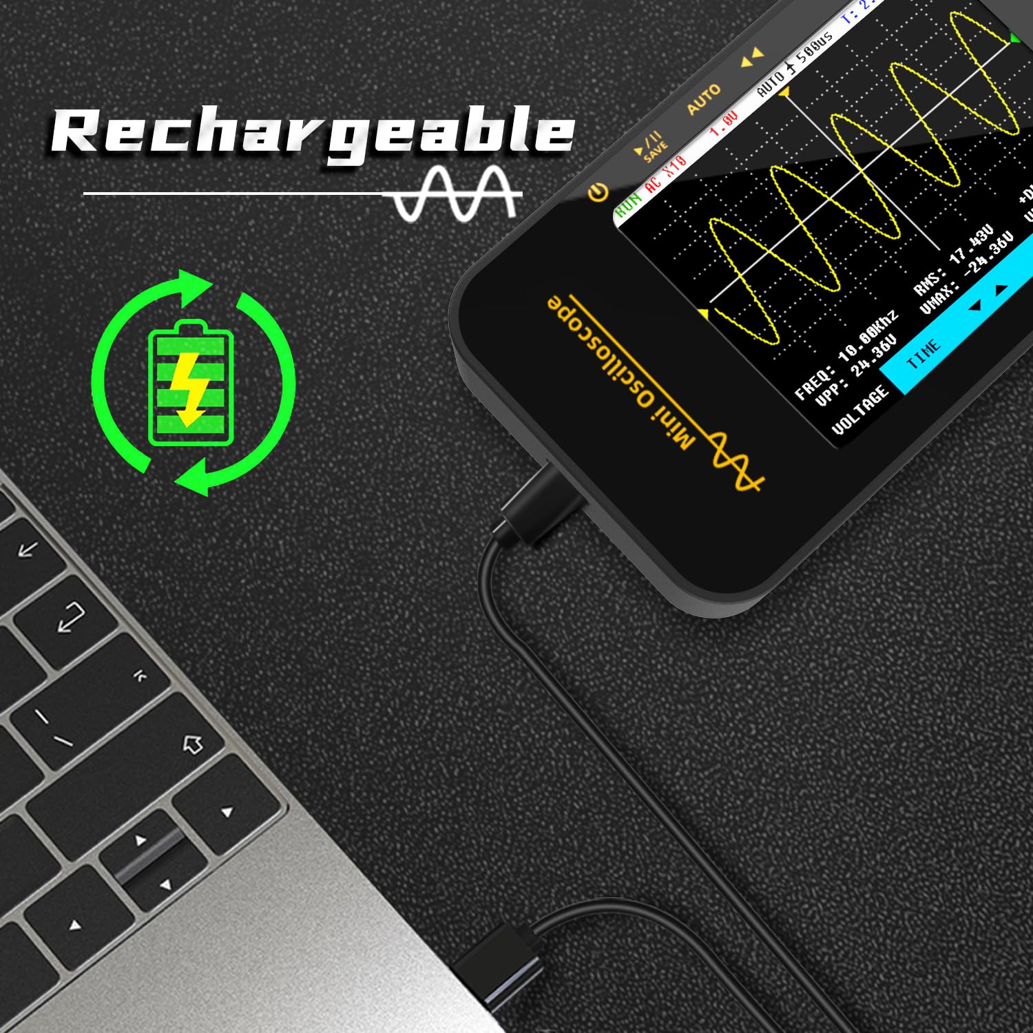 BSIDE OT3 Oscilloscopio Digitale Tascabile 10MHz - immagine 5