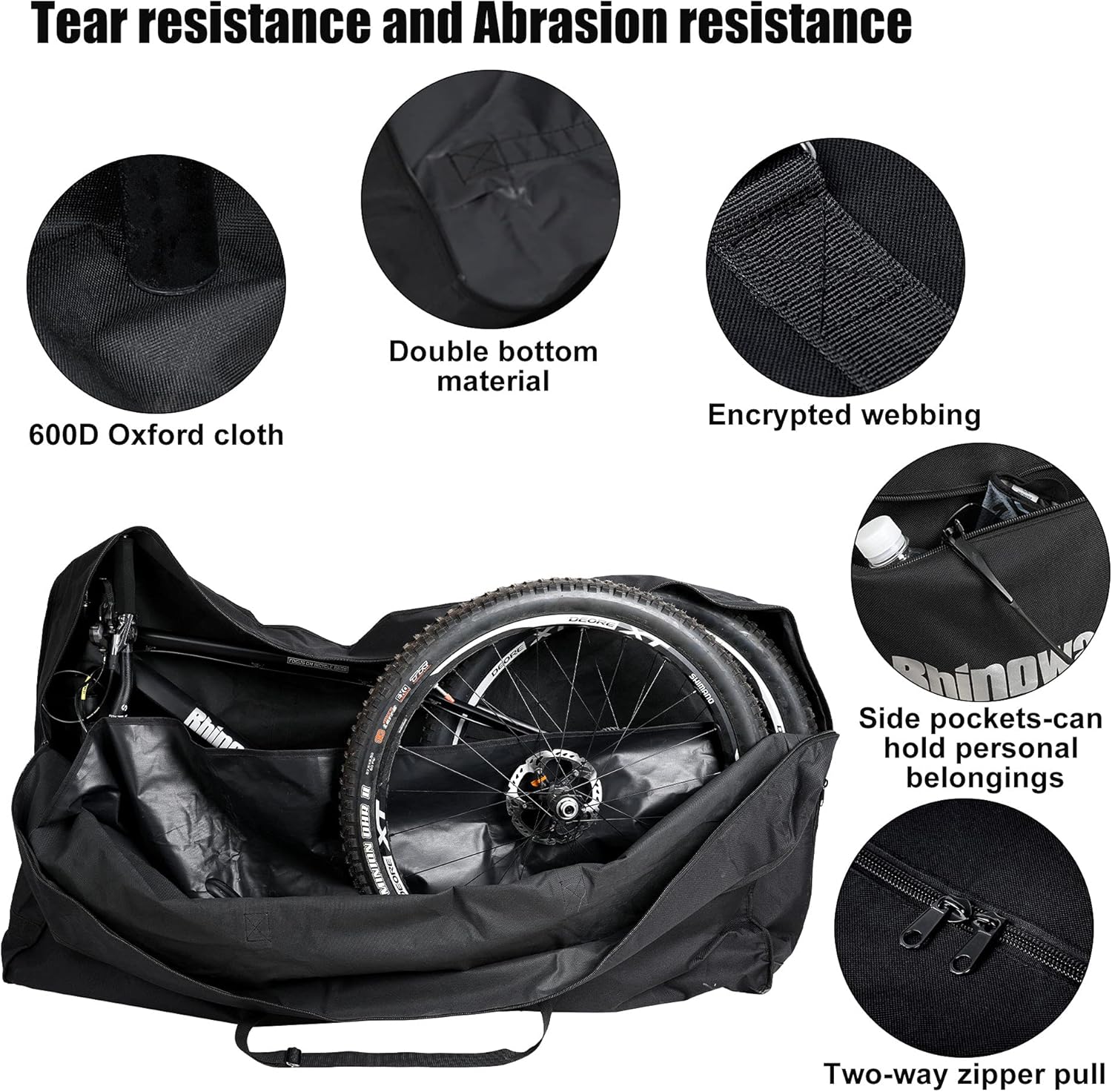 UBORSE Borsa per Bicicletta Pieghevole 26 Pollici - immagine 2