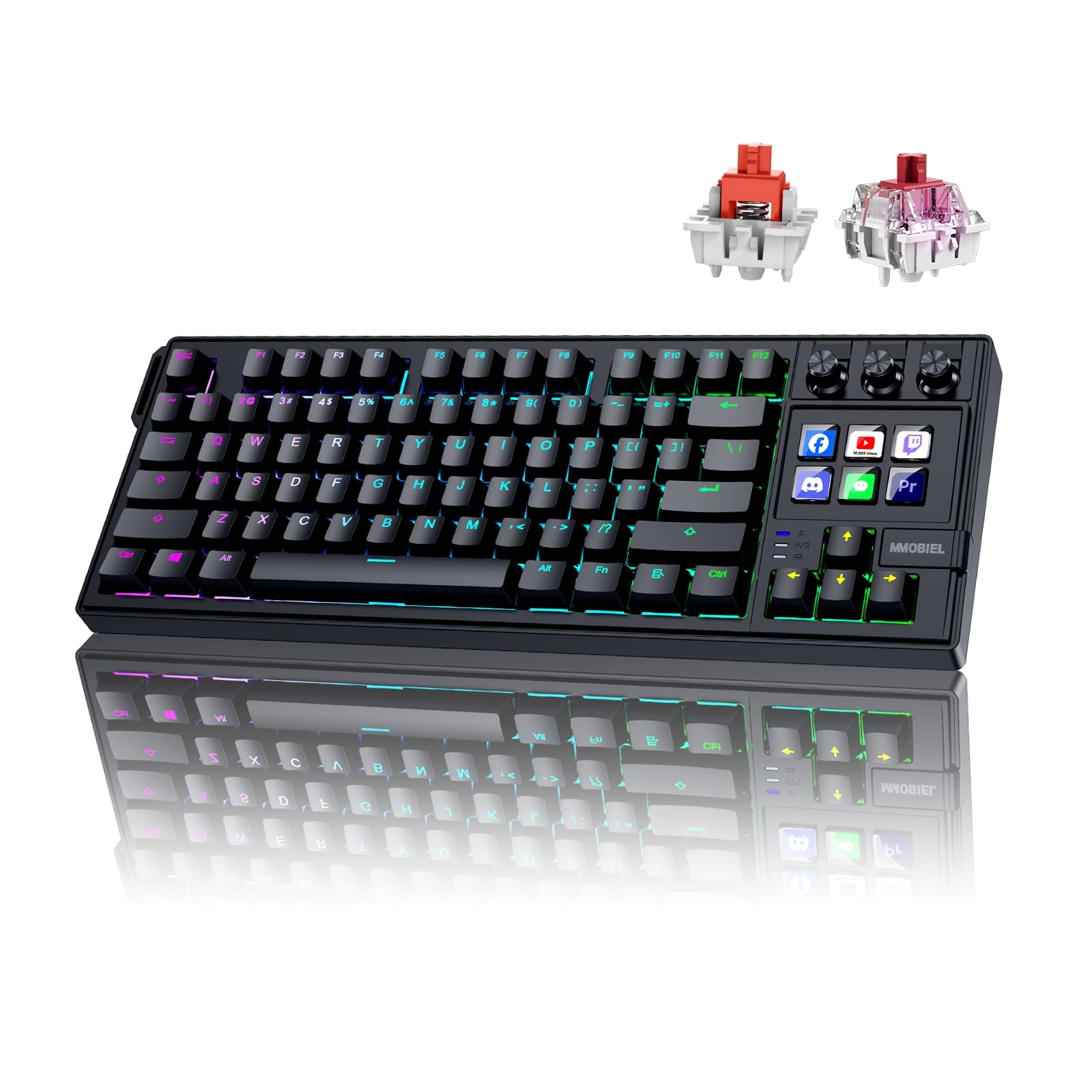 Mmobiel Tastiera Meccanica QWERTY per Stream Deck