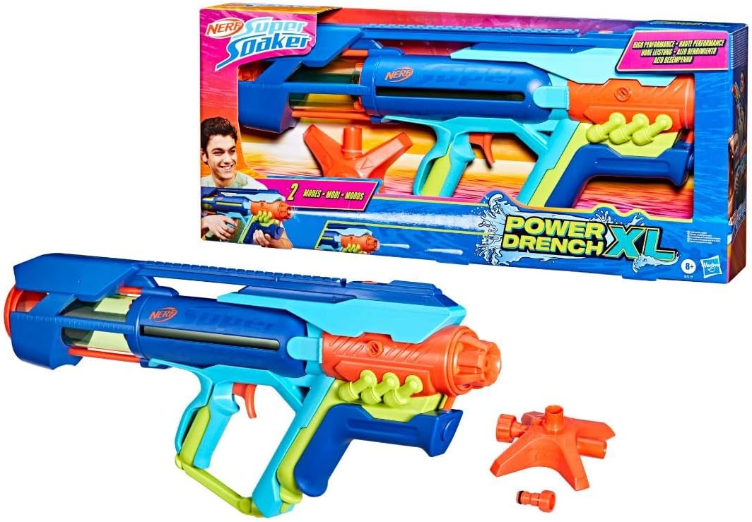 Hasbro Nerf Super Soaker Power Drench XL - Blaster ad Acqua - immagine 13