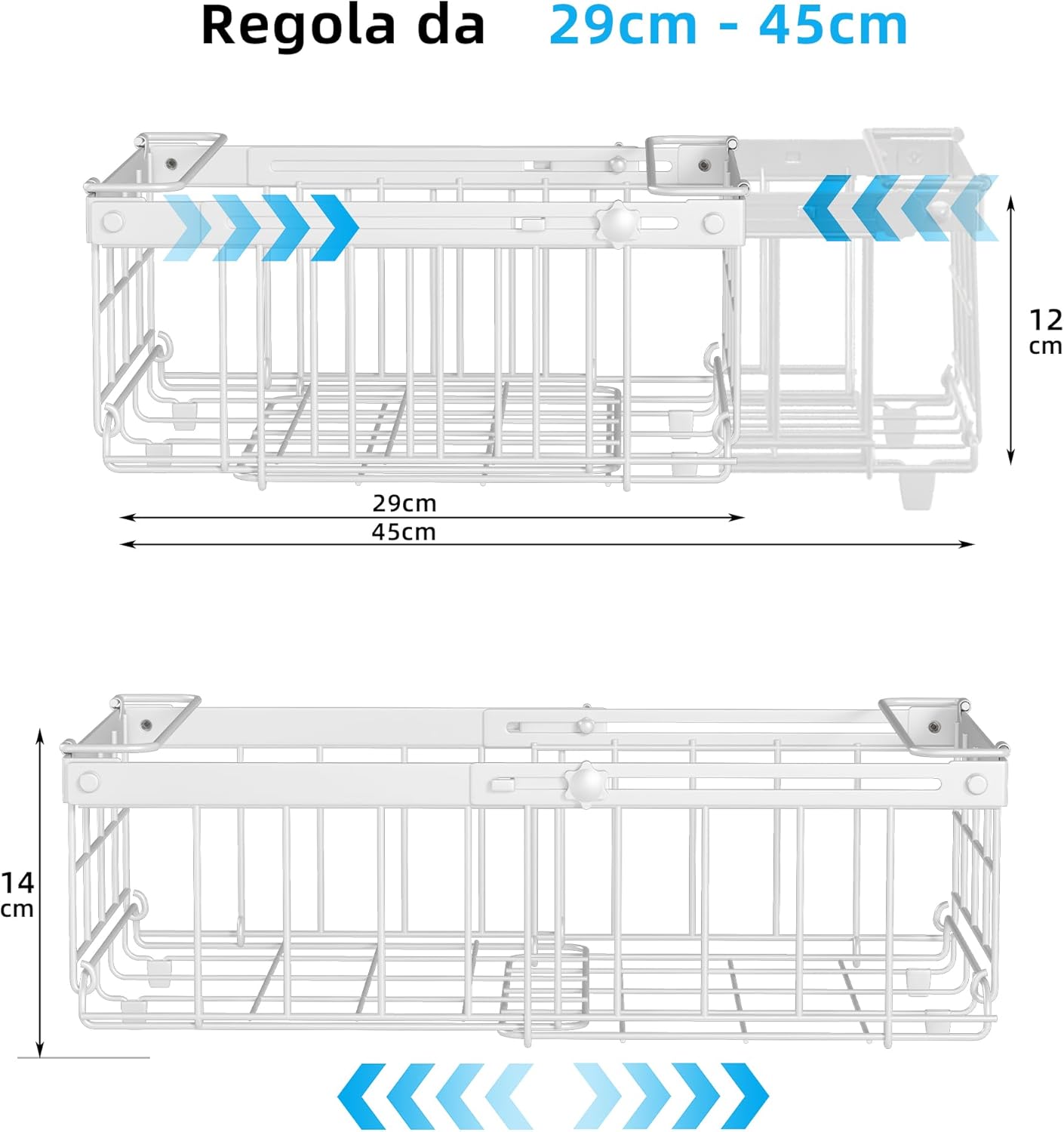 Organizer per Congelatore 6 Pezzi, Lunghezza Regolabile - immagine 5