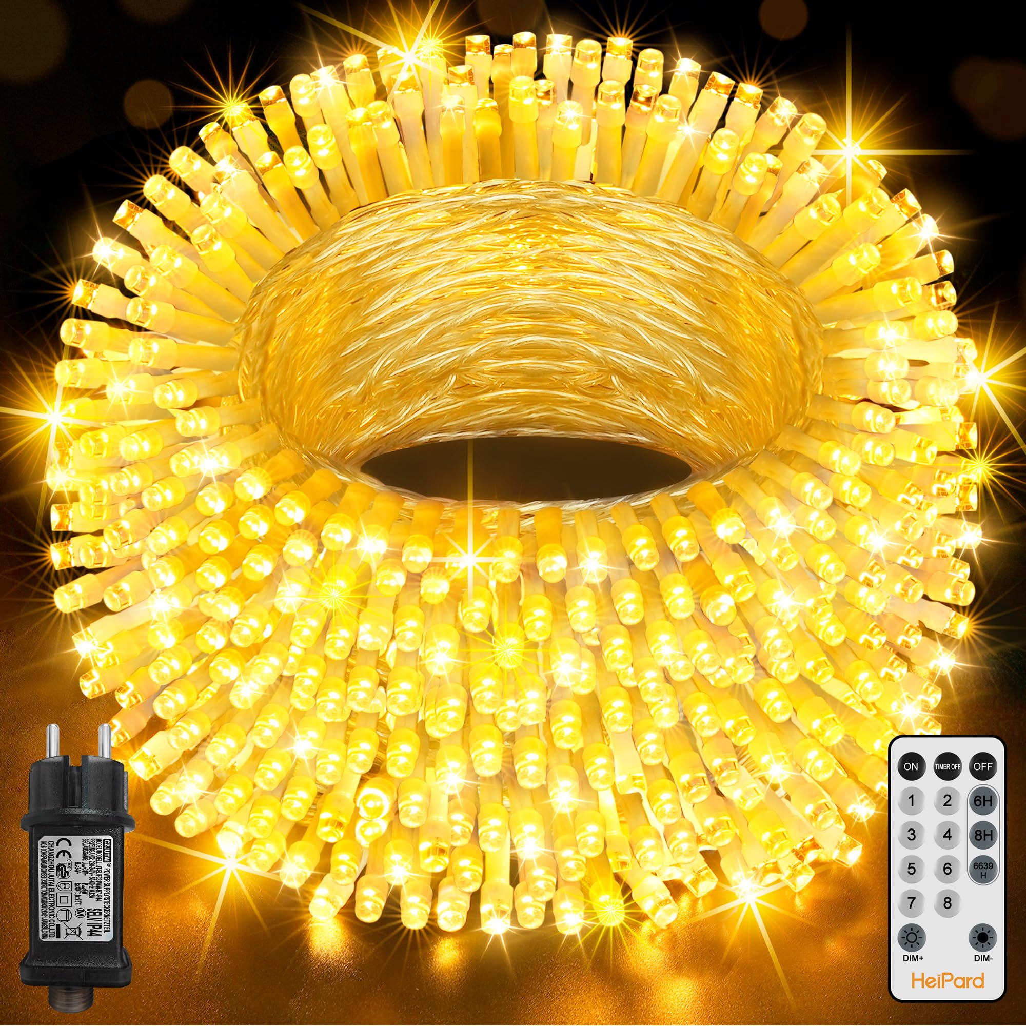 Heipard Luci di Natale Esterno 40M 400 LED IP44
