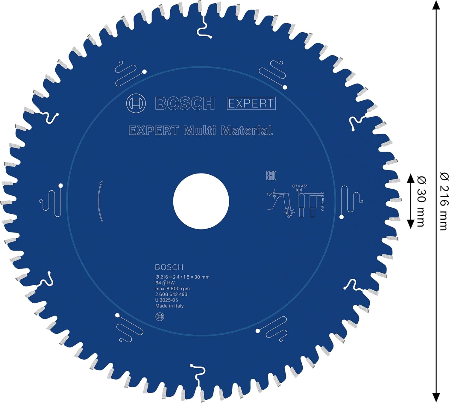 Bosch Professional Lama Sega Circolare Expert Multi Material - immagine 3